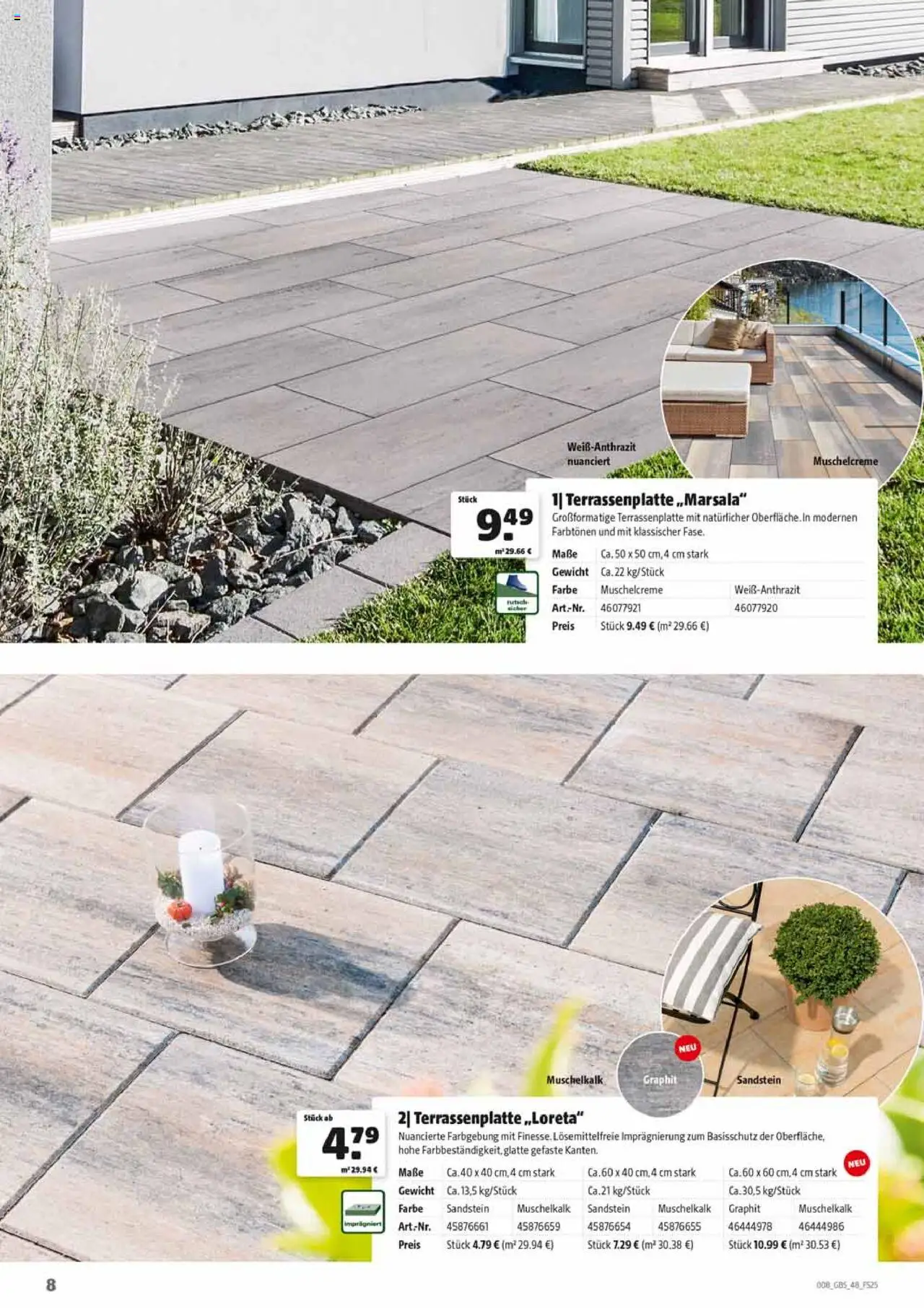 HERKULES Gartenbaustoffe - gültig ab dem 28.07.2025 | Seite: 8 | Produkte: Gewicht