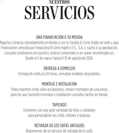 Vista previa El Corte Inglés Sofás válido desde el 07.04.2026 | Página: 4