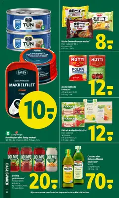 Pickwick eller Fredsted te*, Flere varianter. 16-20 breve Stk.-pris maks. 0,75. Frit valg. 1 pakke. gyldig fra 23.10.2025 | Side: 14 | Produkter: Olie, Makrel, Cherrytomater, Carpete