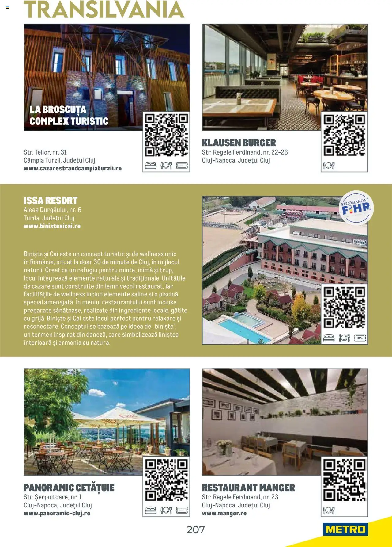 Metro catalog - Ghid de călătorie România – valabil de la 01.08.2025 | Pagină: 207 | Produse: Piscină, Burger