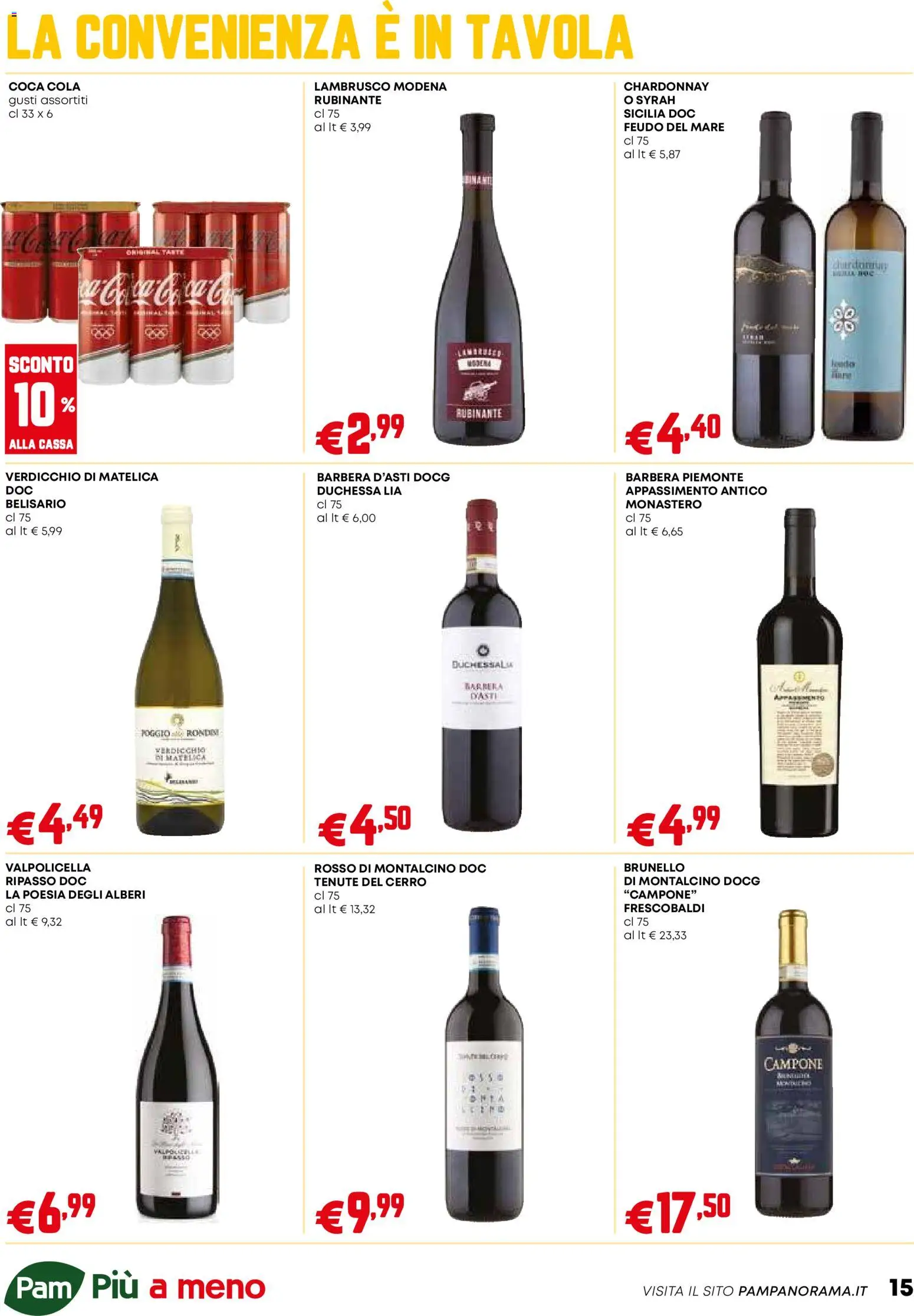 Volantino PAM del 29.01.2026 | Pagina: 15 | Prodotti: Coca Cola