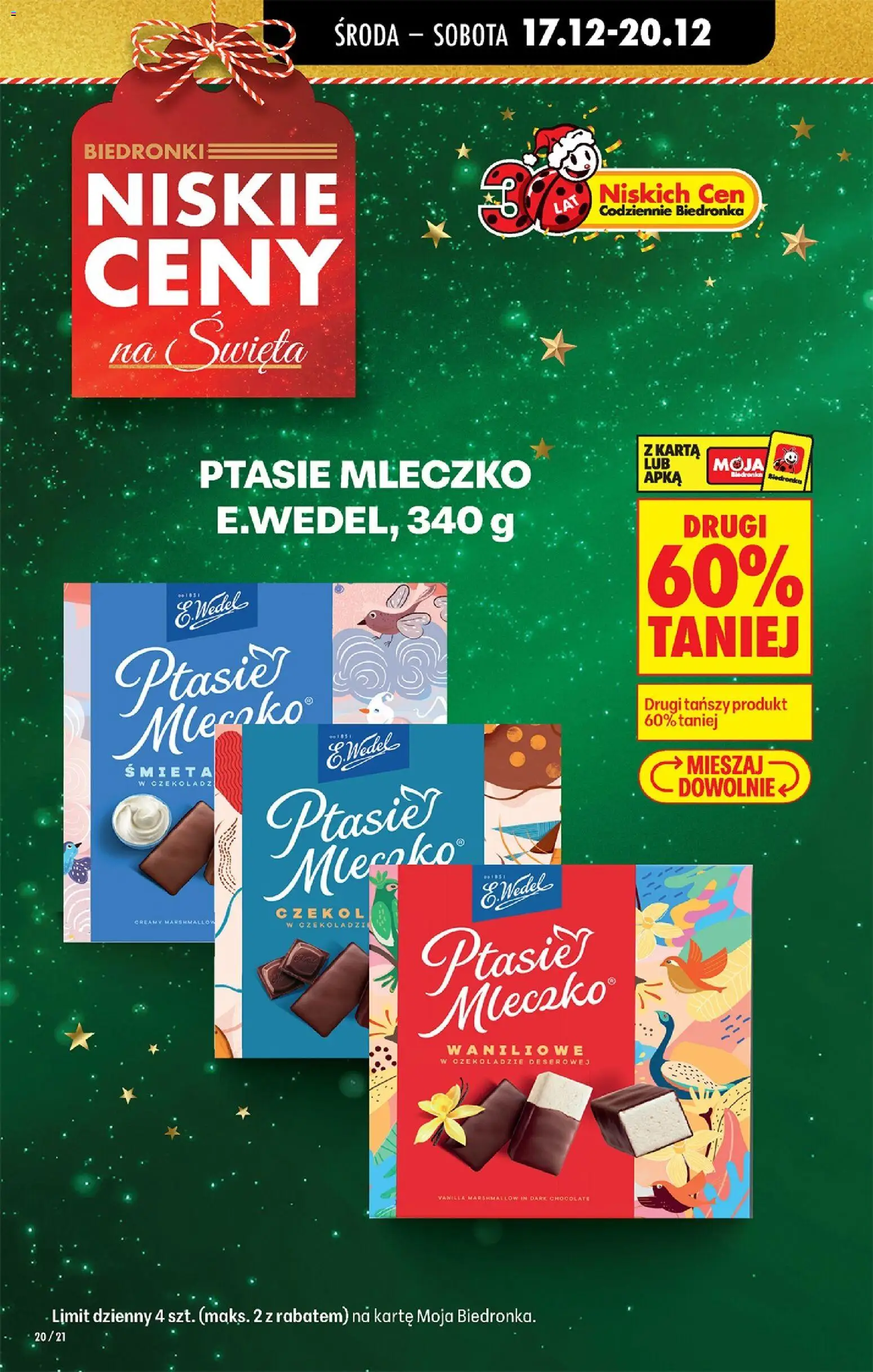 Biedronka gazetka - Oferta w tym tygodniu od 17.12.2025 | Strona: 26 | Produkty: Karta, Ptasie mleczko