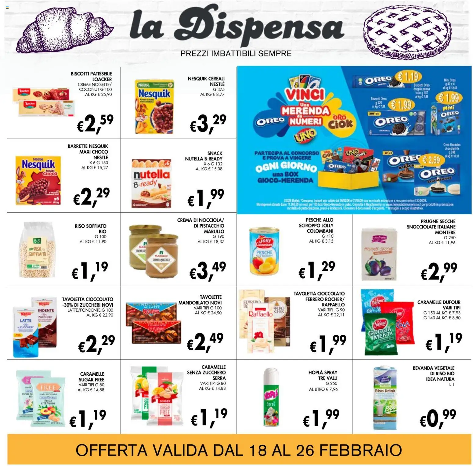 Volantino Coal del 18.02.2026 | Pagina: 16 | Prodotti: Caramelle, Cereali, Biscotti, Menta