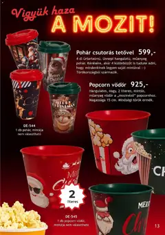 Katalógus Betly - Dejó - amely érvényes a következő dátumtól: 01.12.2025 | Oldal: 13 | Termékek: Popcorn, Pohár