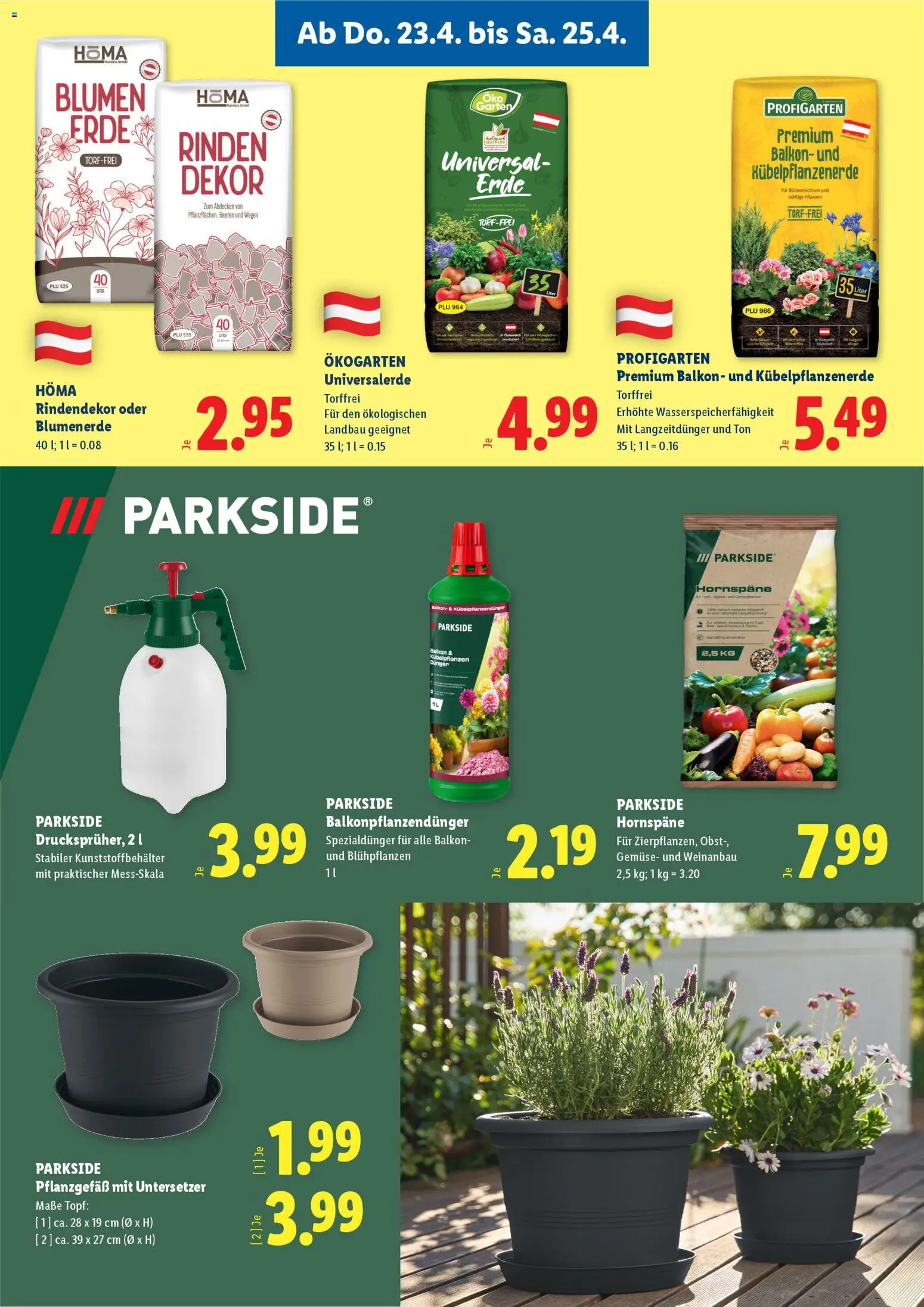 Lidl Das Beste für deinen Garten gültig ab 23.04.2026 | Seite: 4 | Produkte: Gemüse, Obst