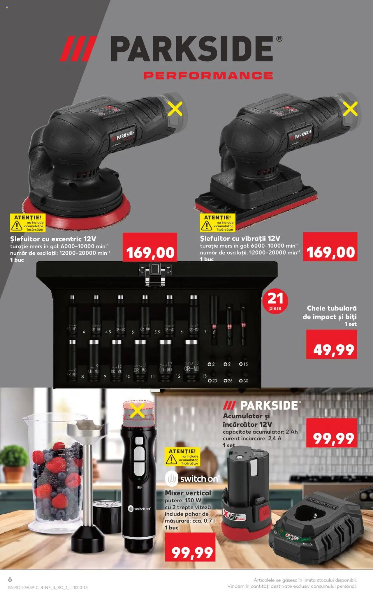 Kaufland RO akciós ujság - amely érvényes a következő dátumtól: 24.09.2025 | Oldal: 6 | Termékek: Parkside