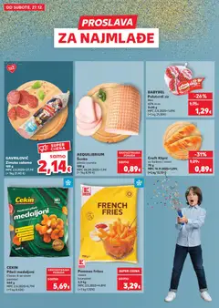 BABYBEL Polutvrdi sir, Mini 45% m.m. 3x20 g - Pregled kataloga iz trgovine Kaufland, vrijedi od 27.12.2025 | Stranica: 2 | Proizvodi: Sir, Pommes frites, Salama, Šunka