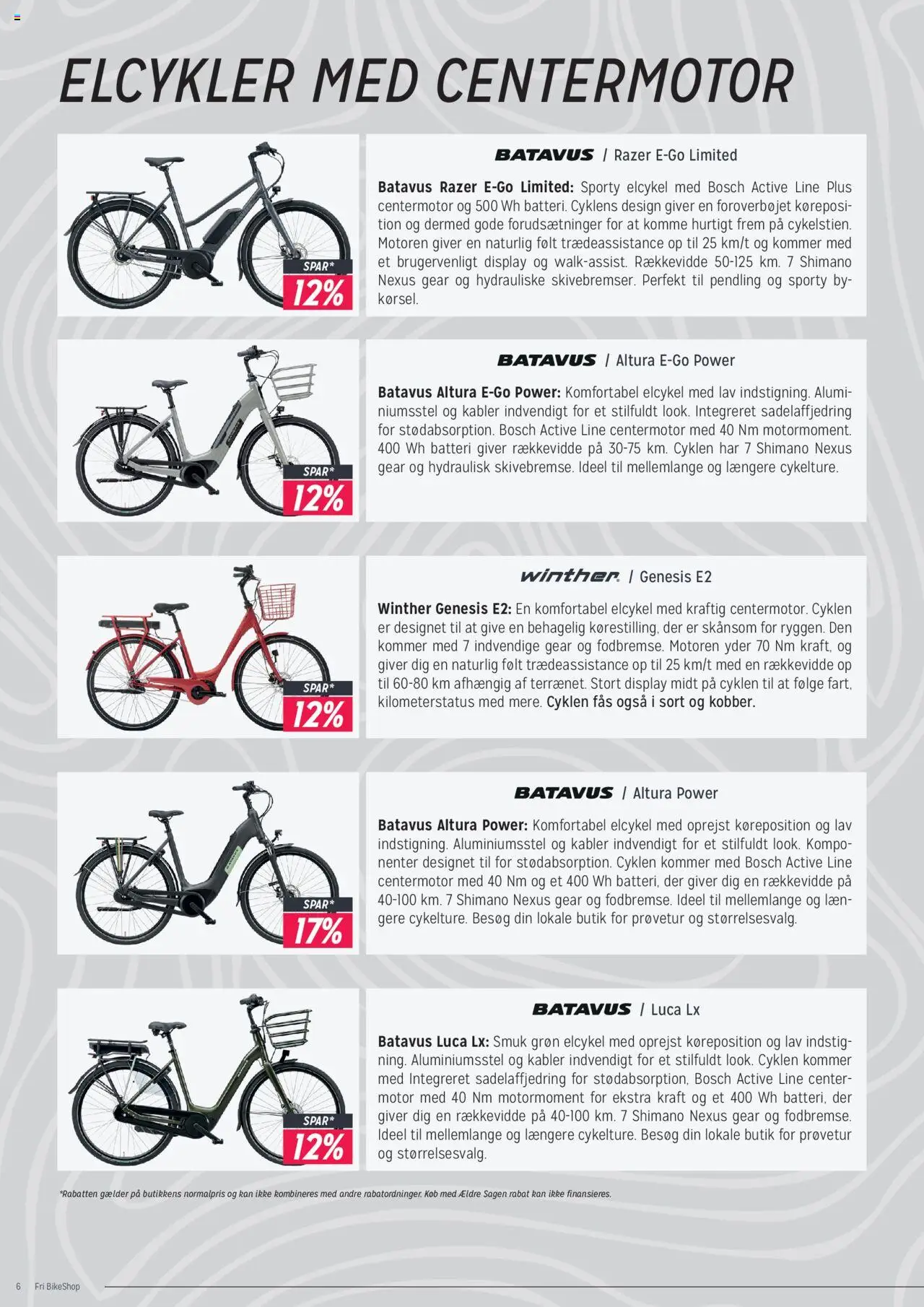 Fri BikeShop tilbudsavis – gyldig fra 01.10.2024 | Side: 6 | Produkter: Kabler, Batteri
