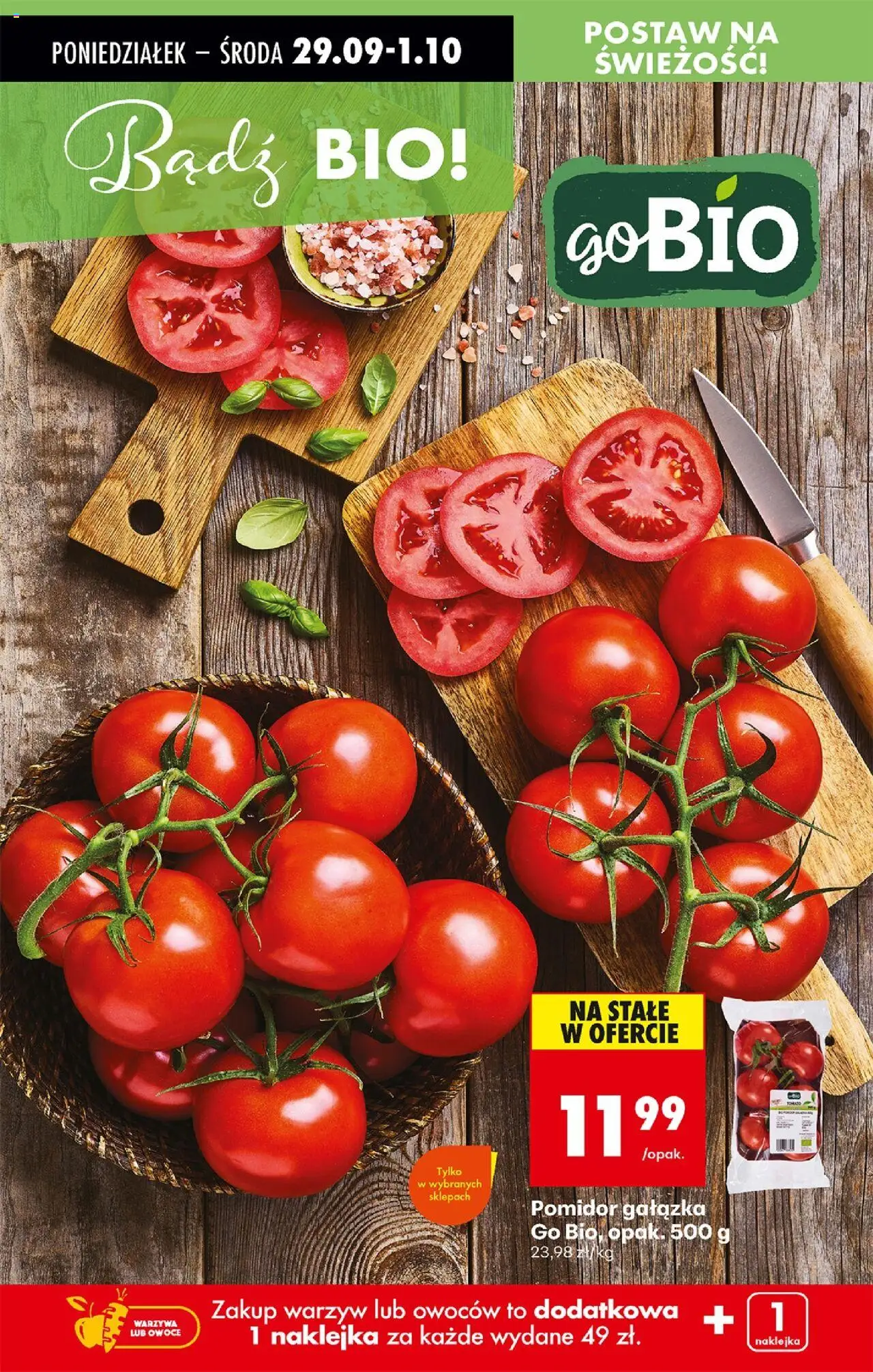 Biedronka gazetka od 29.09.2025 | Strona: 22 | Produkty: Warzywa, Owoce