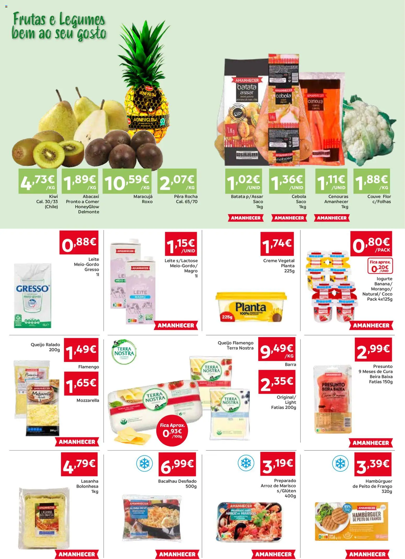 Amanhecer Folheto Madeira │ válido de 13.11.2025 | Página: 2 | Produtos: Peito de frango, Frango, Queijo, Kiwi