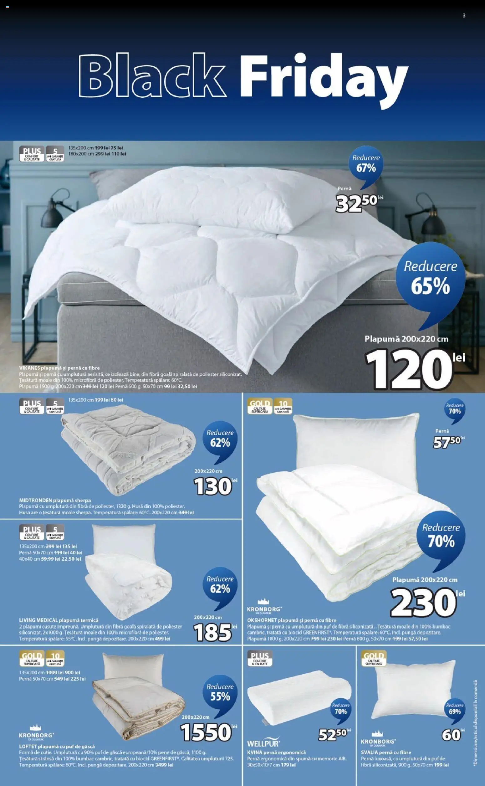 Noul catalog JYSK – valabil de la 14.11.2025 | Pagină: 3 | Produse: Memorie, Pungă, Pernă, Plapumă