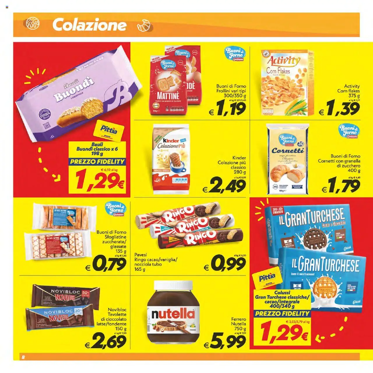 Volantino SuperConveniente del 12.09.2025 | Pagina: 8 | Prodotti: Cioccolato, Tè, Latte, Frollini