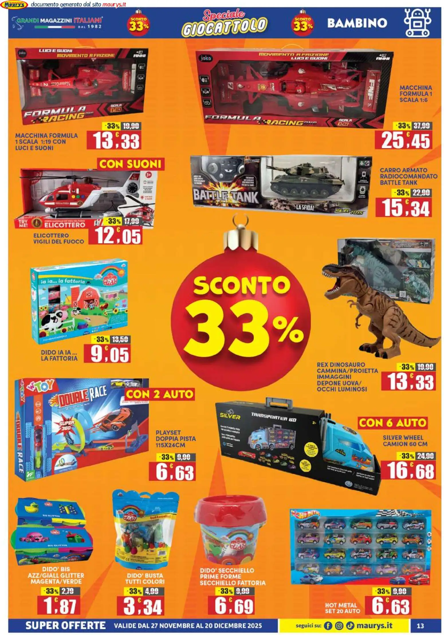 Volantino Maury's del 27.11.2025 | Pagina: 13