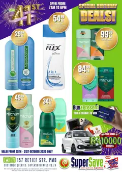 Super Save specials catalogue – valid from 25.10.2025 | Page: 34 | Products: Detergente líquido, Powder, Shampoo, Antiperspirant