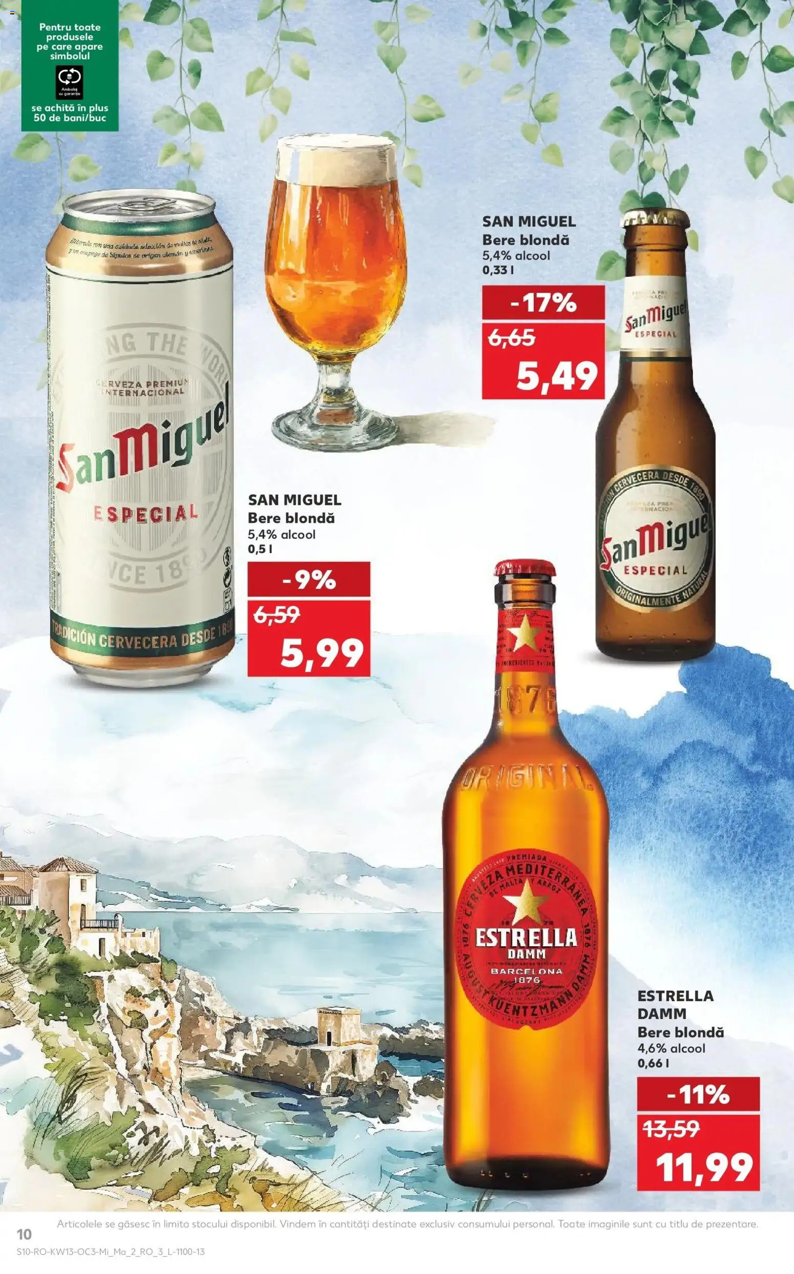 Noul catalog Kaufland – valabil de la 25.03.2026 | Pagină: 10 | Produse: Bere