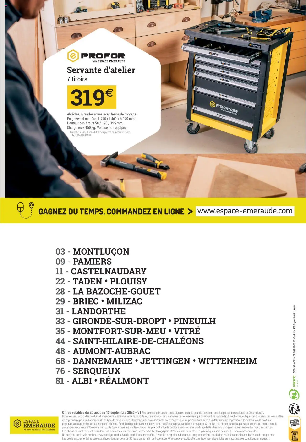  | Page: 16 | Produits: Poignées, Servante D'Atelier, Tiroirs