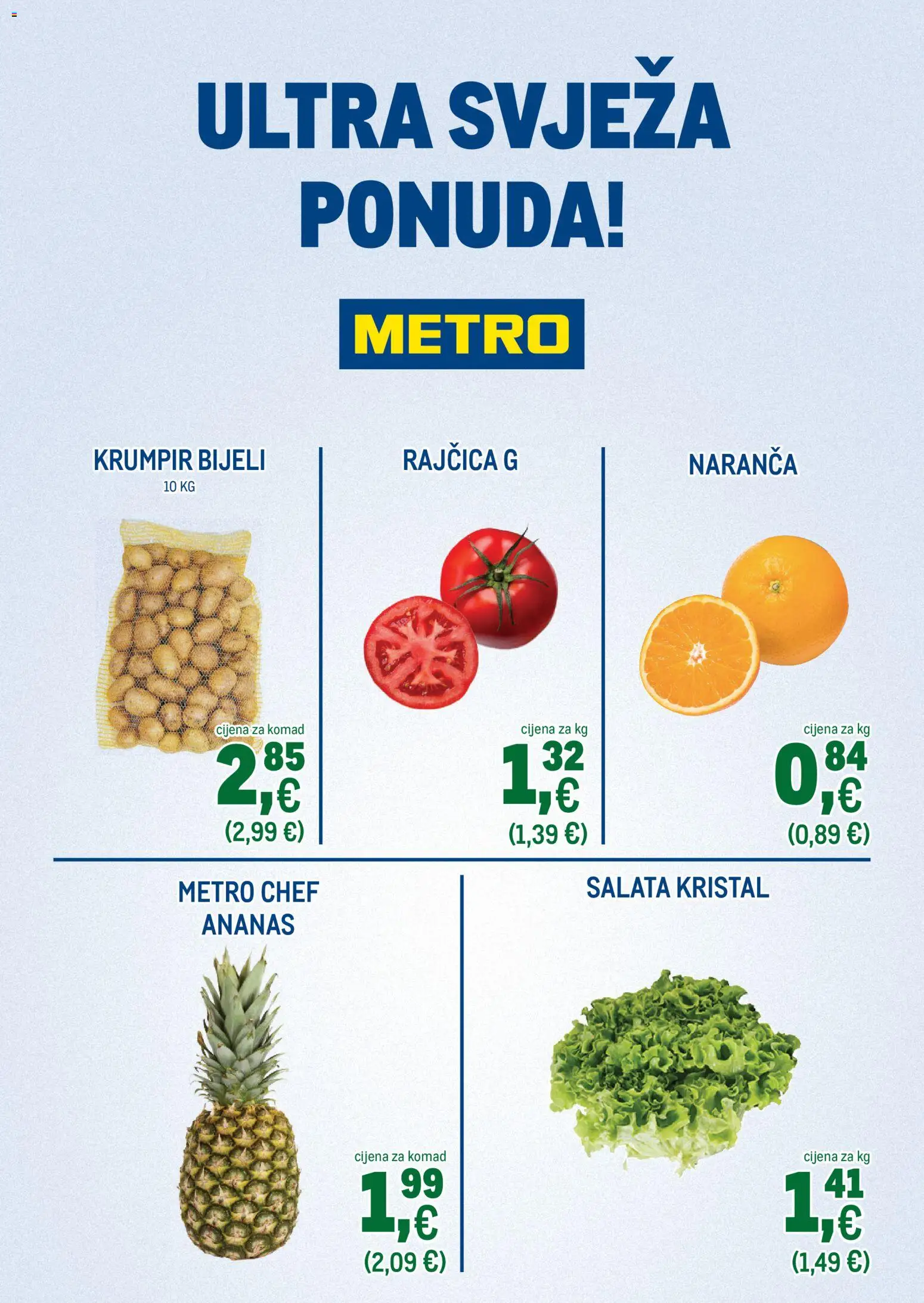 Metro katalog | vrijedi od 22.12.2025 | Stranica: 2 | Proizvodi: Ananas, Salata, Krumpir, Rajčica