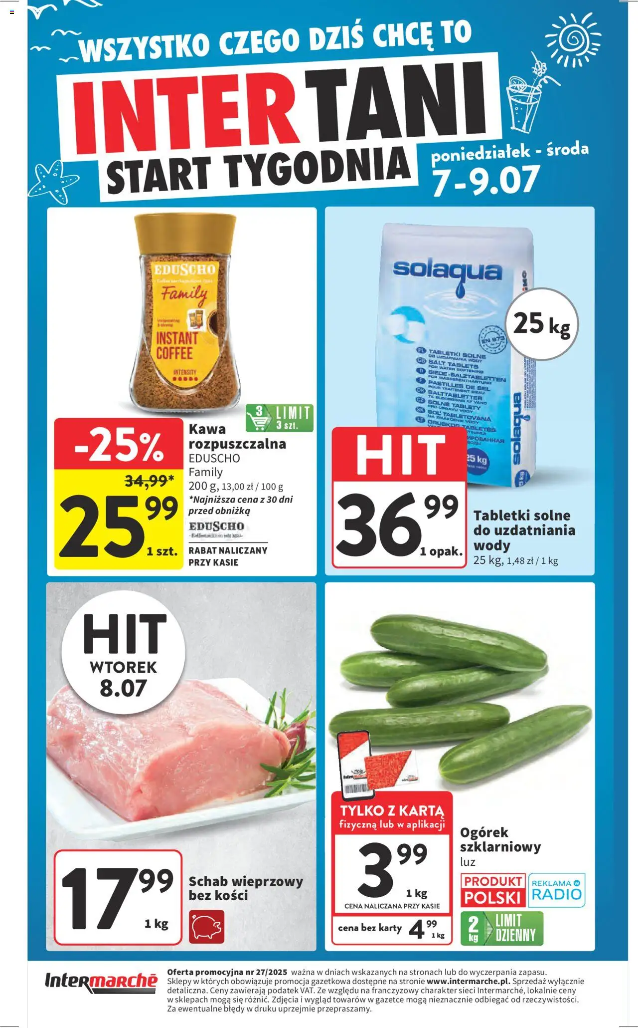 Intermarche Gazetka od 03.07.2025 | Strona: 44 | Produkty: Radio, Schab wieprzowy, Por, Ogórek szklarniowy