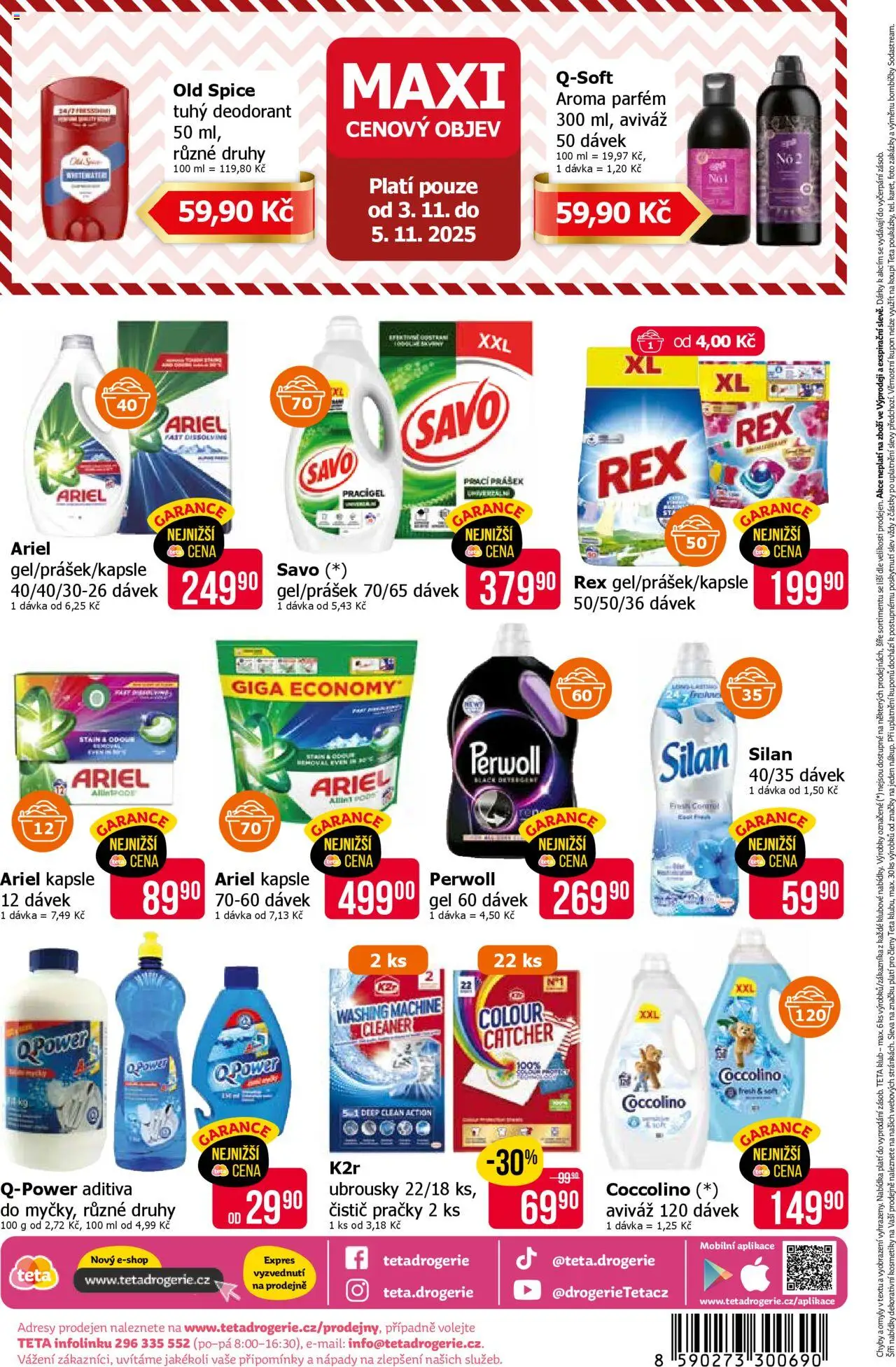 TETA Drogerie leták od 22.10.2025 | Strana: 19 | Produkty: Deodorant, Savo, Perwoll, Silan