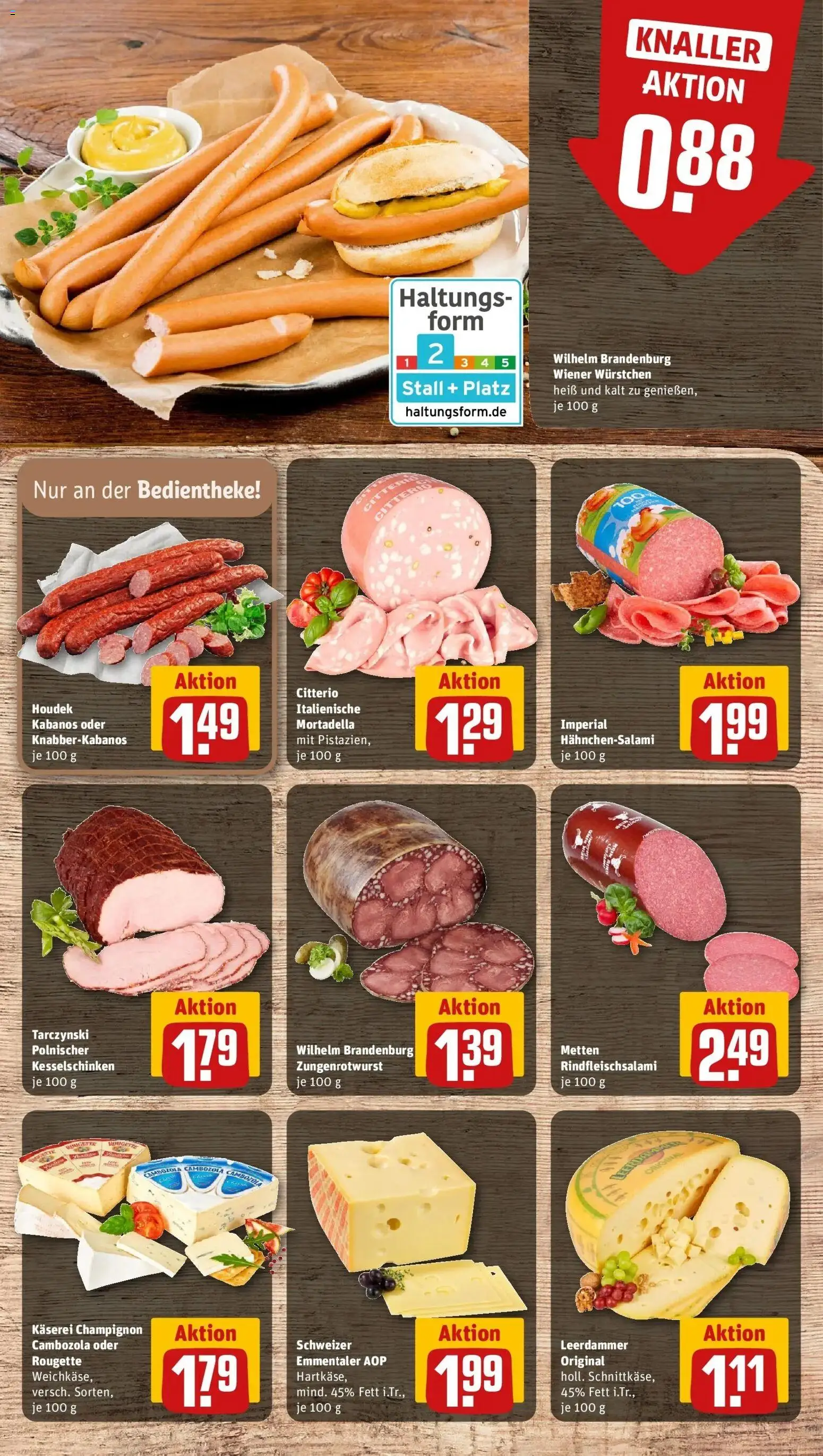 Rewe Prospekt Blankenheim	 – gültig ab 23.03.2026 | Seite: 11 | Produkte: Wiener wurstchen, Leerdammer, Salami