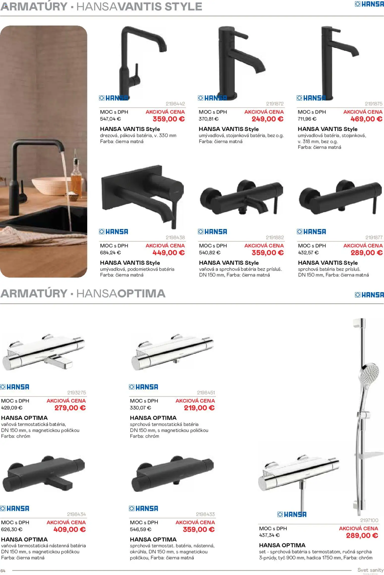 Nové Ingema akcie – leták je platný od 29.10.2025 | Strana: 66 | Produkty: Batéria, Sprcha