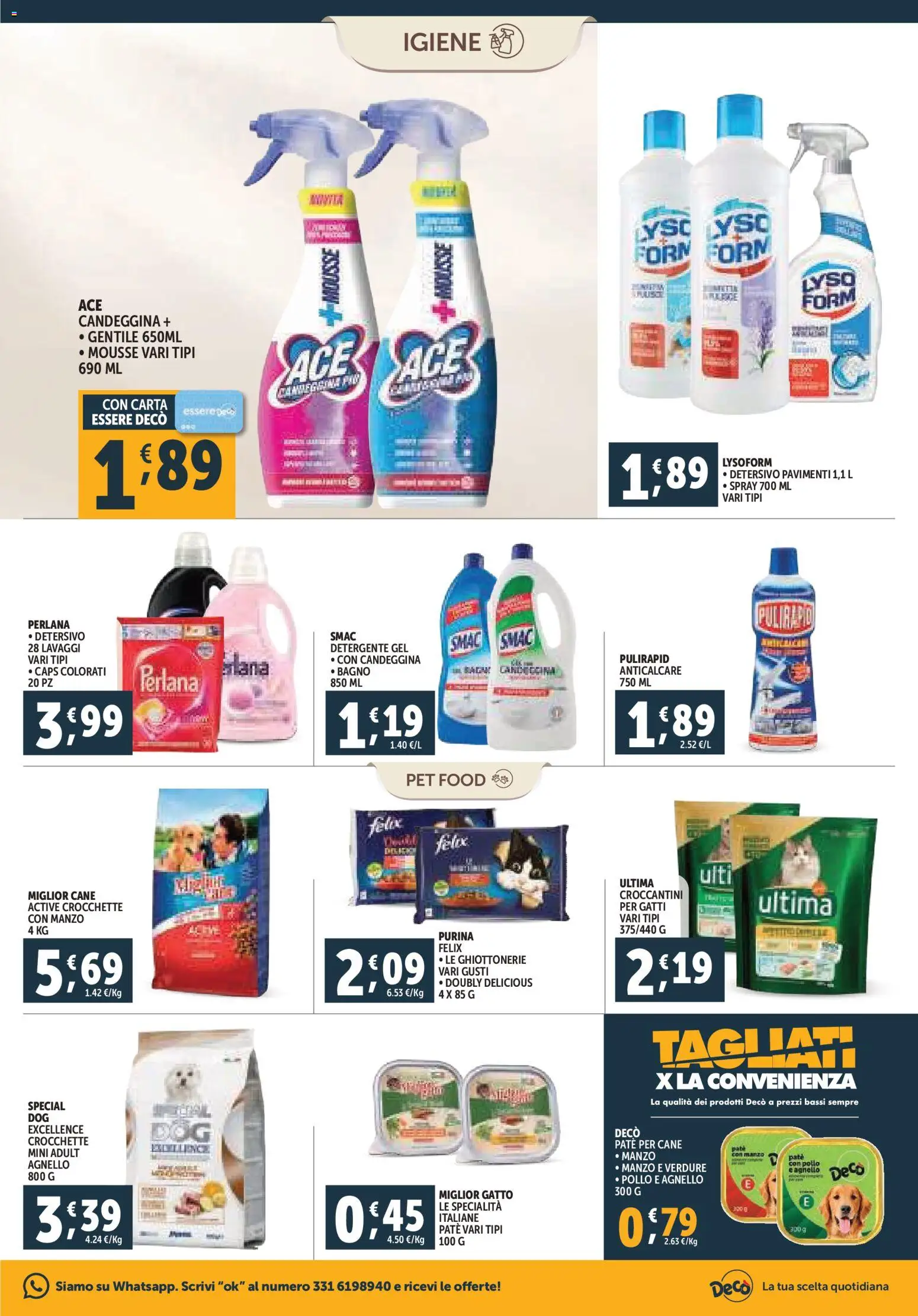 Volantino Decò del 07.11.2025 | Pagina: 19 | Prodotti: Manzo, Candeggina, Verdure, Agnello