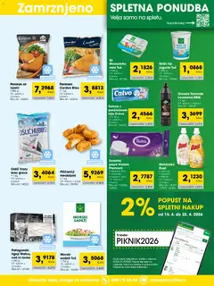 Tuš katalog akcije – veljaven od 01.04.2026 | Stran: 7 | Izdelki: Lignji, Toaletni papir, Sir, Omaka