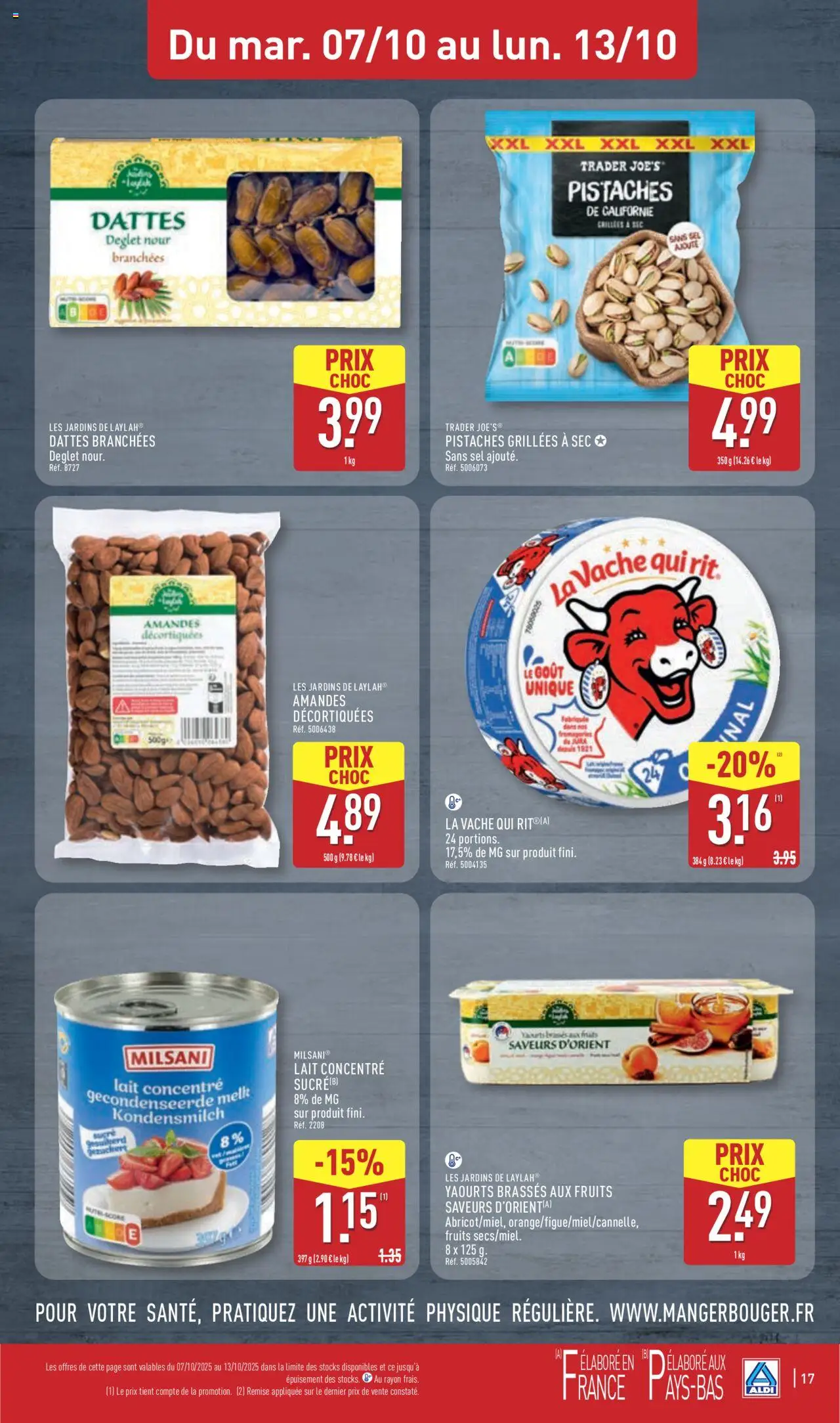 {H1} | Page: 19 | Produits: Dattes, Sel, Lait, Amandes