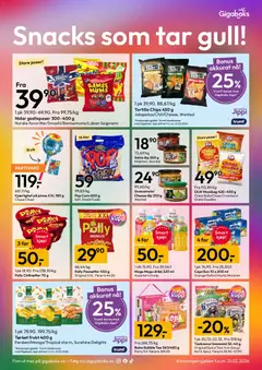 Forhåndsvisning av Gigaboks kundeavis gyldig fra 16.02.2026 | Side: 4 | Produkter: Te, Snacks, Kirsebær, Peanøtter