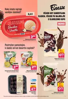 Mercator katalog akcije – veljaven od 09.04.2026 | Stran: 7 | Izdelki: Ananas, Sladoled, Mango