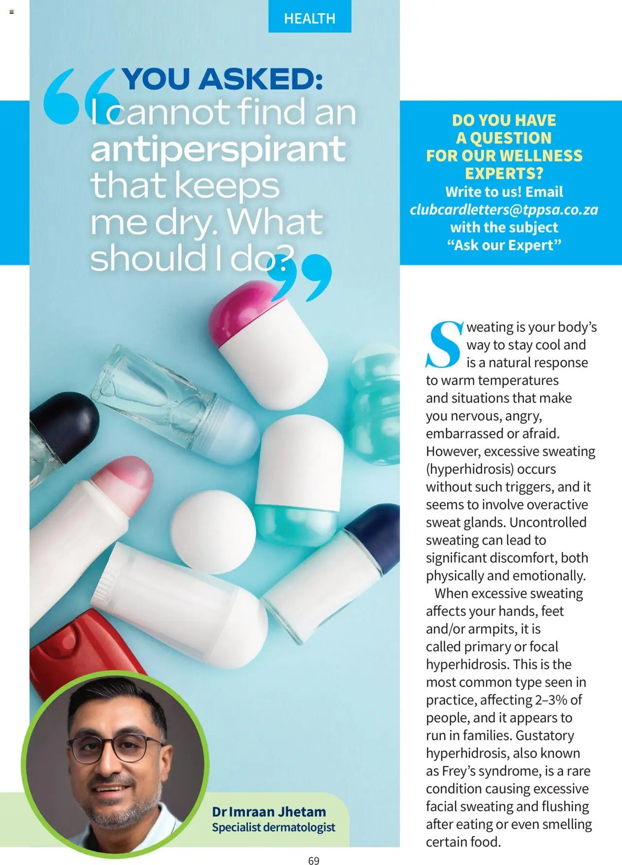 New Clicks catalogue – valid from 01.10.2025 | Page: 69 | Products: Antiperspirant