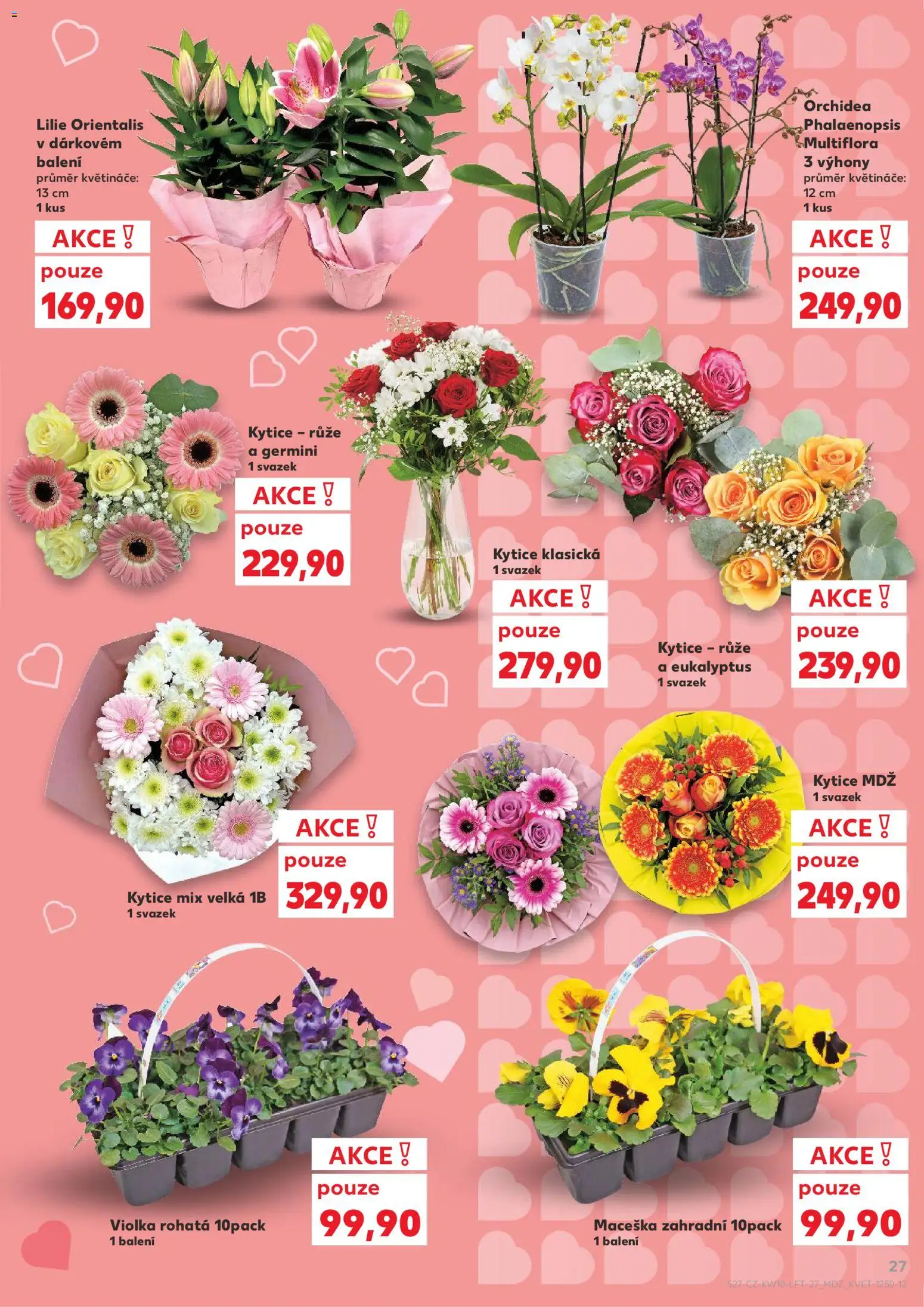 Kaufland leták - Chomutov od 04.03.2026 | Strana: 27 | Produkty: Květináče, Eukalyptus, Kytice