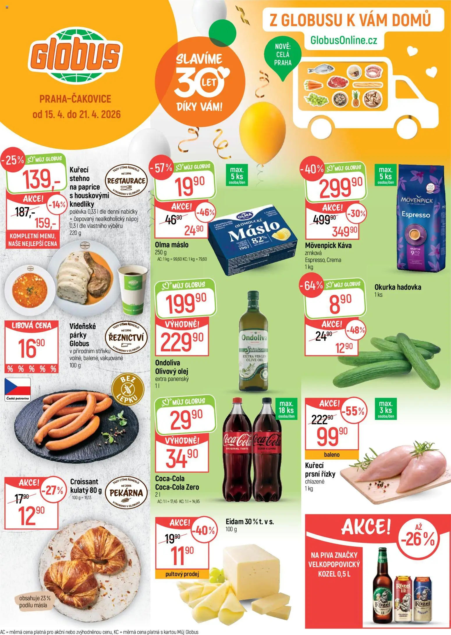 Globus leták - Praha Čakovice od 15.04.2026 | Strana: 1