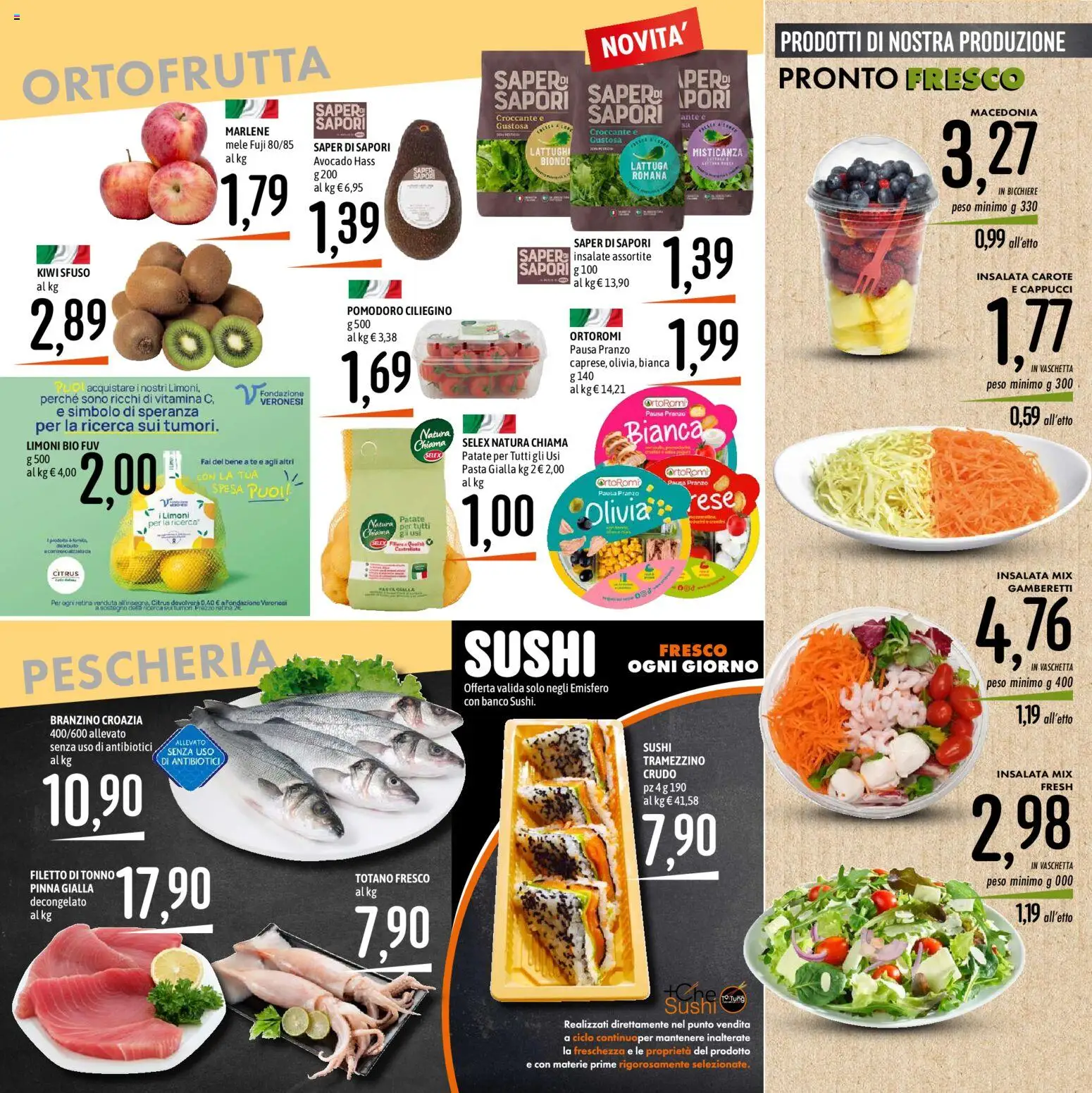 Volantino Emisfero del 09.04.2026 | Pagina: 8 | Prodotti: Kiwi, Pomodoro, Carote, Tonno