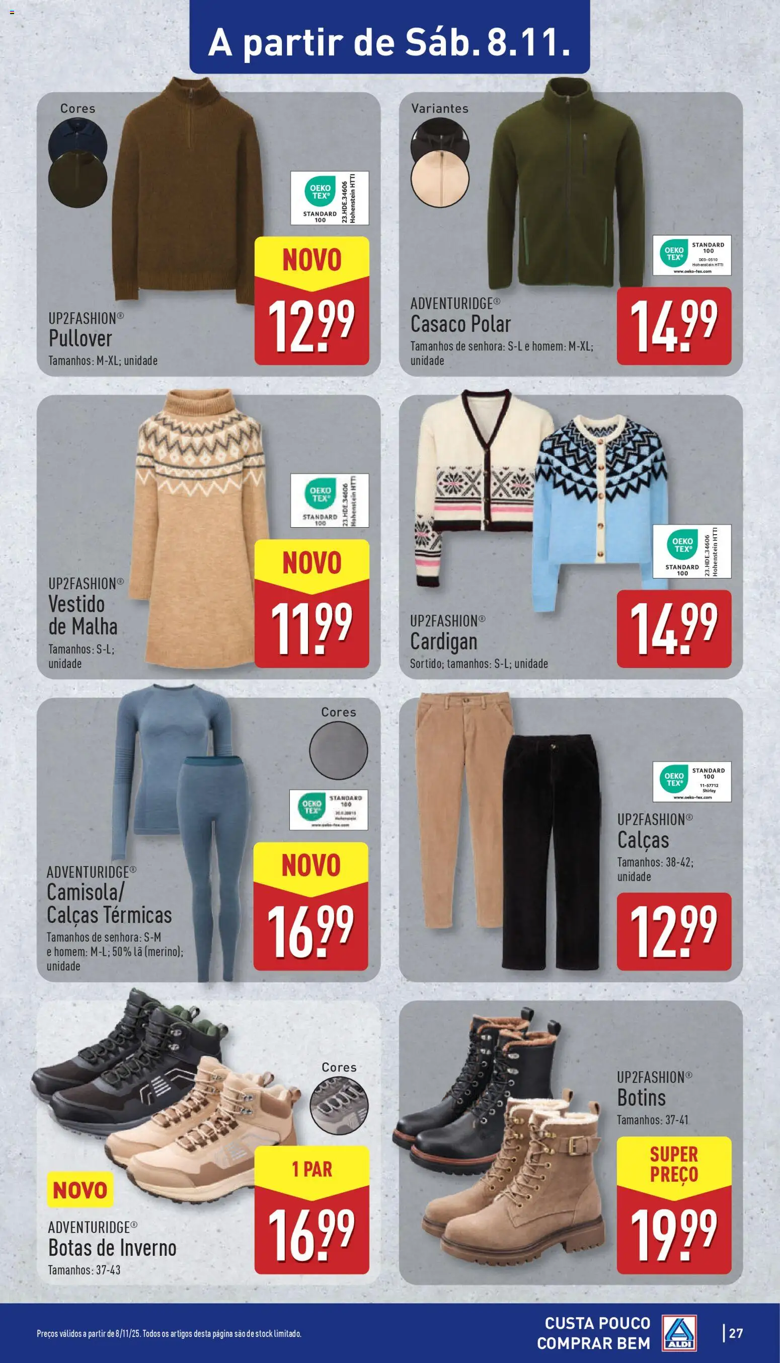 Aldi folheto │ válido de 03.11.2025 | Página: 27 | Produtos: Botas, Vestido, Calças, Botins