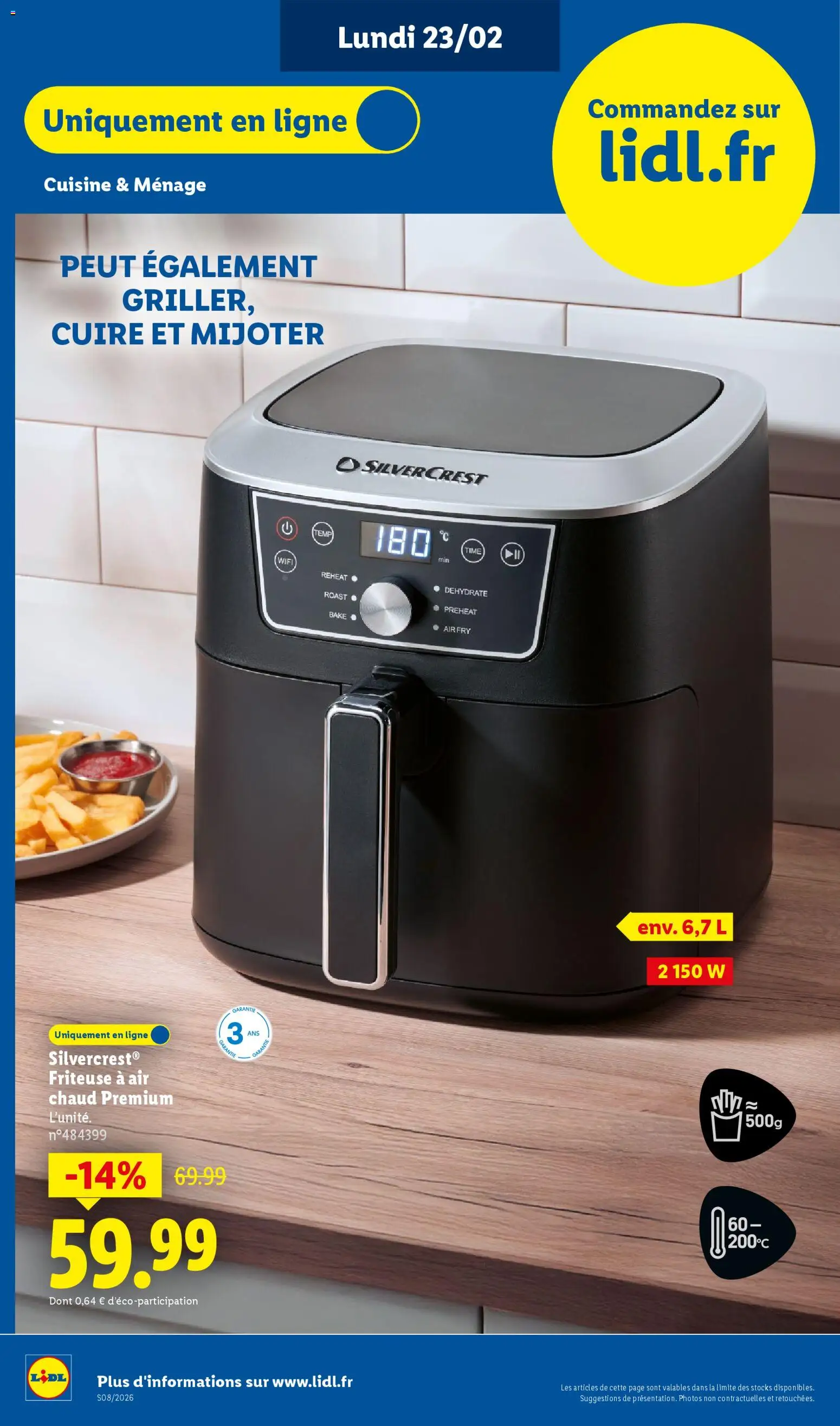 {H1} | Page: 70 | Produits: Friteuse, Air fryer