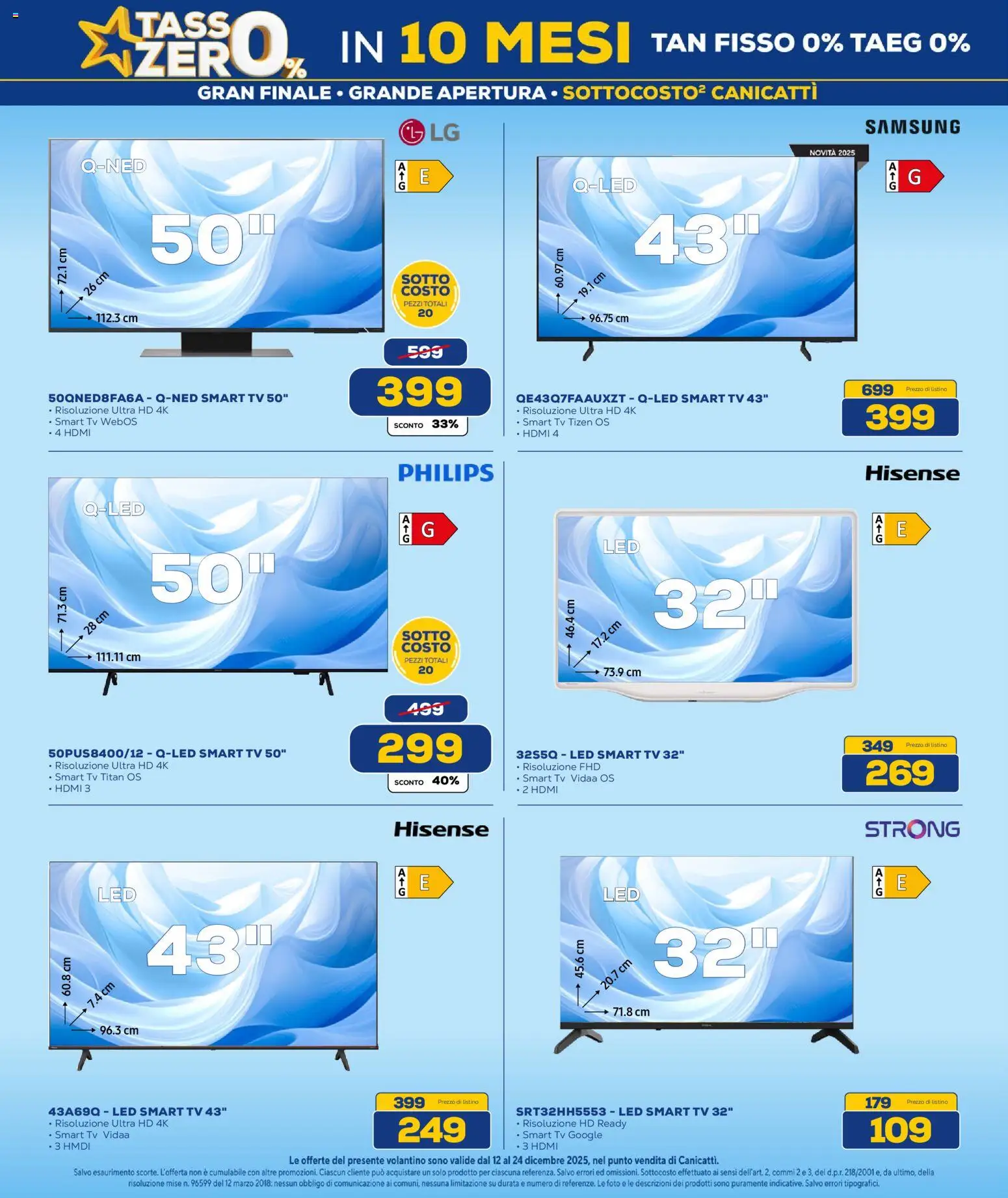 Volantino Euronics del 12.12.2025 | Pagina: 25 | Prodotti: smart TV, TV, Samsung