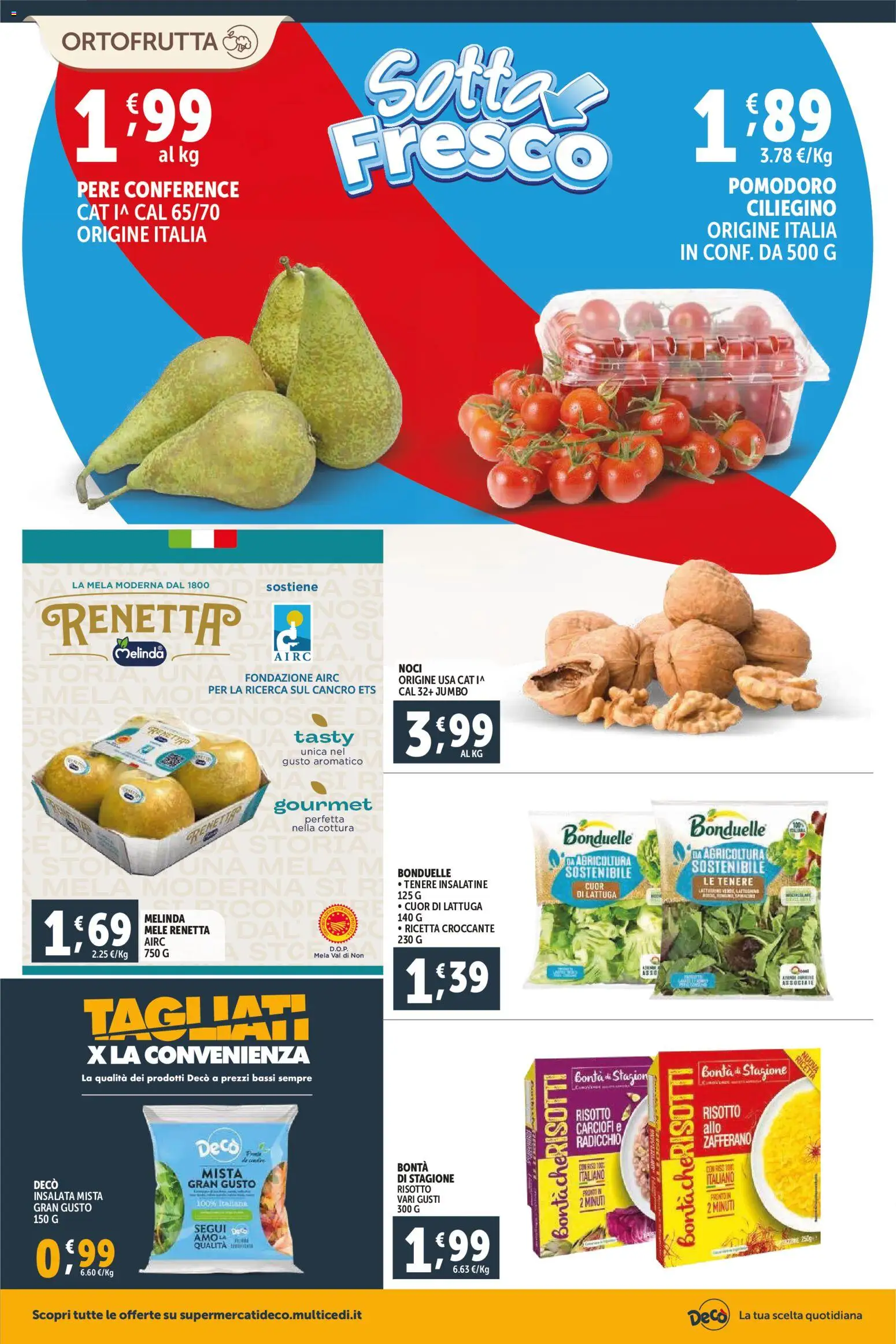 Volantino Decò del 23.02.2026 | Pagina: 4 | Prodotti: Mele, Insalata, Noci, Lattuga