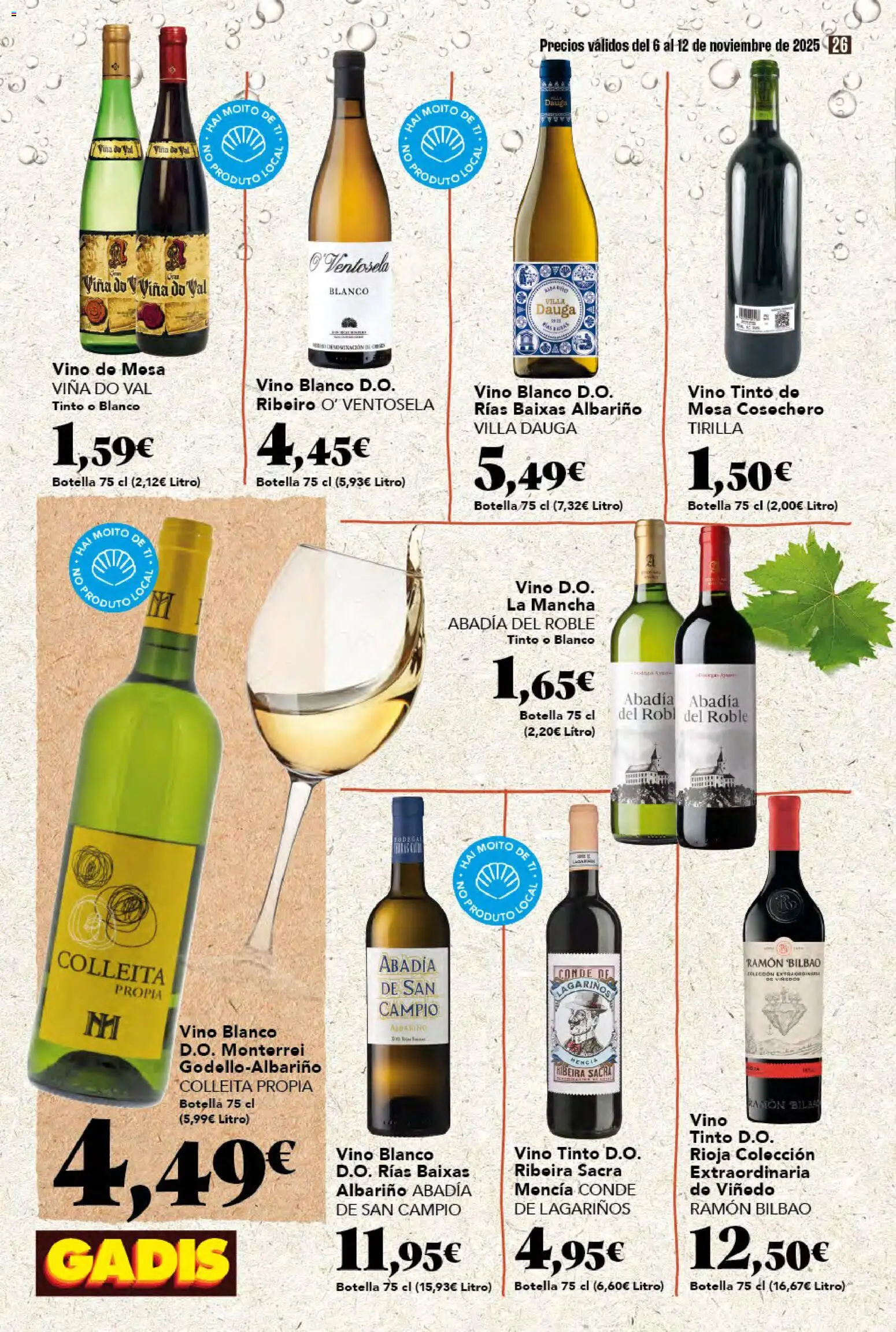 Gadis - folleto │ válido desde el 06.11.2025 | Página: 26 | Productos: Vino, Mesa