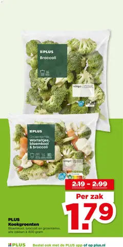 PLUS Groentemix Worteltjes, bloemkool & broccoli, Frozen vegetable mix with carrots, cauliflower and broccoli, 400g - Voorbeeld van een folder van Plus, geldig van 05.11.2025 | Pagina: 24