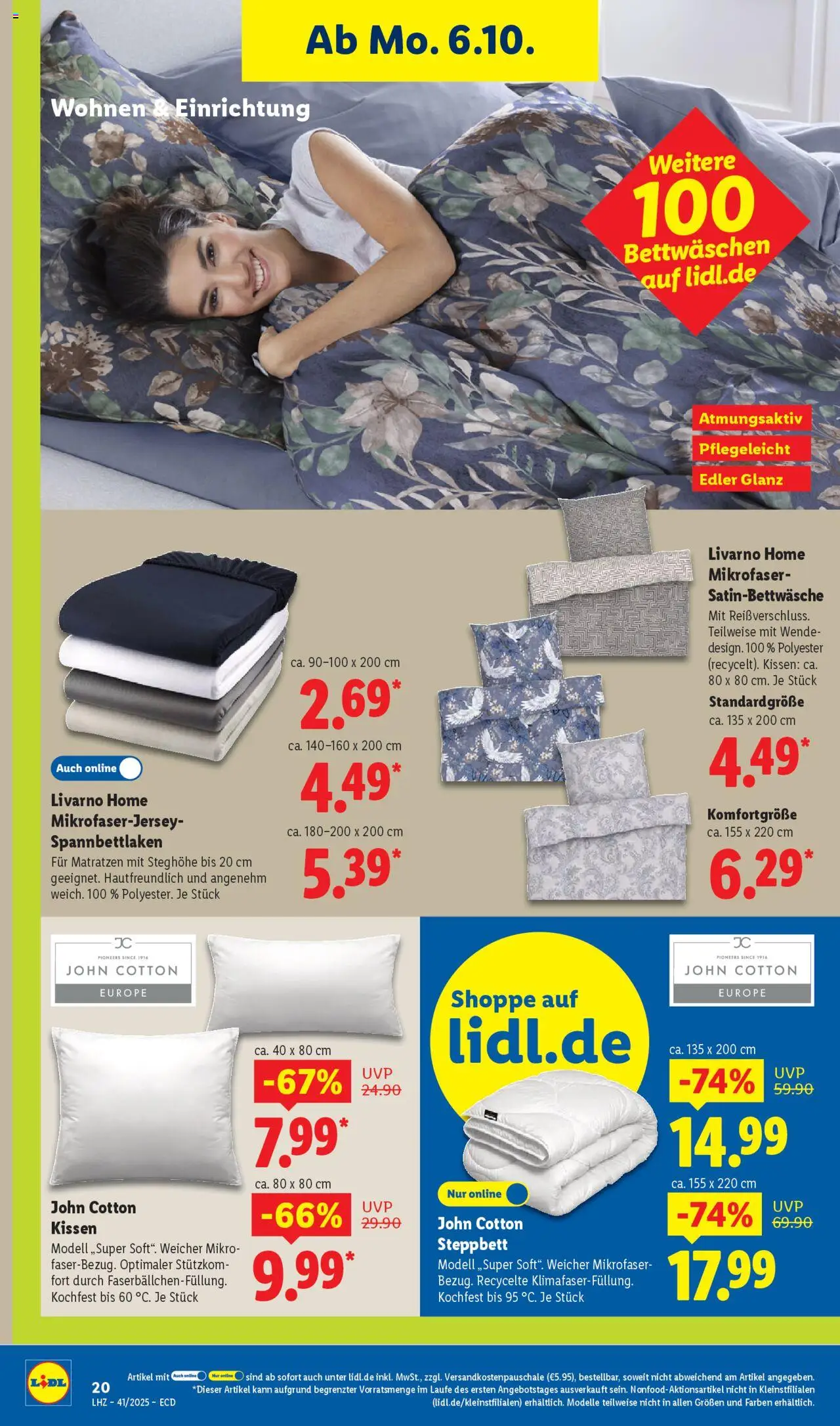 Lidl - Prospekt – gültig ab 06.10.2025 | Seite: 36 | Produkte: Kissen