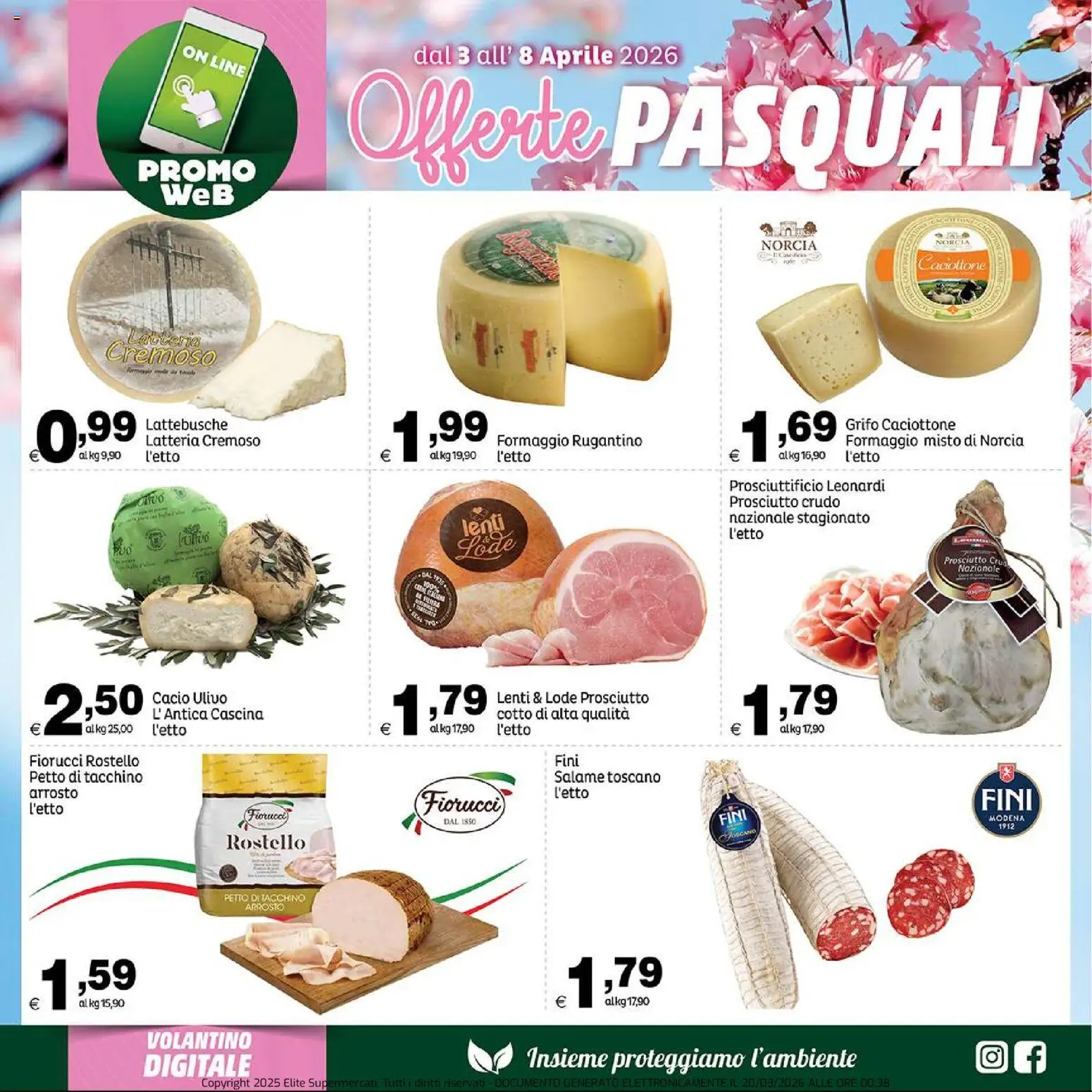 Volantino Elite Supermercati del 03.04.2026 | Pagina: 5 | Prodotti: Arrosto, Prosciutto Crudo, Salame, Prosciutto