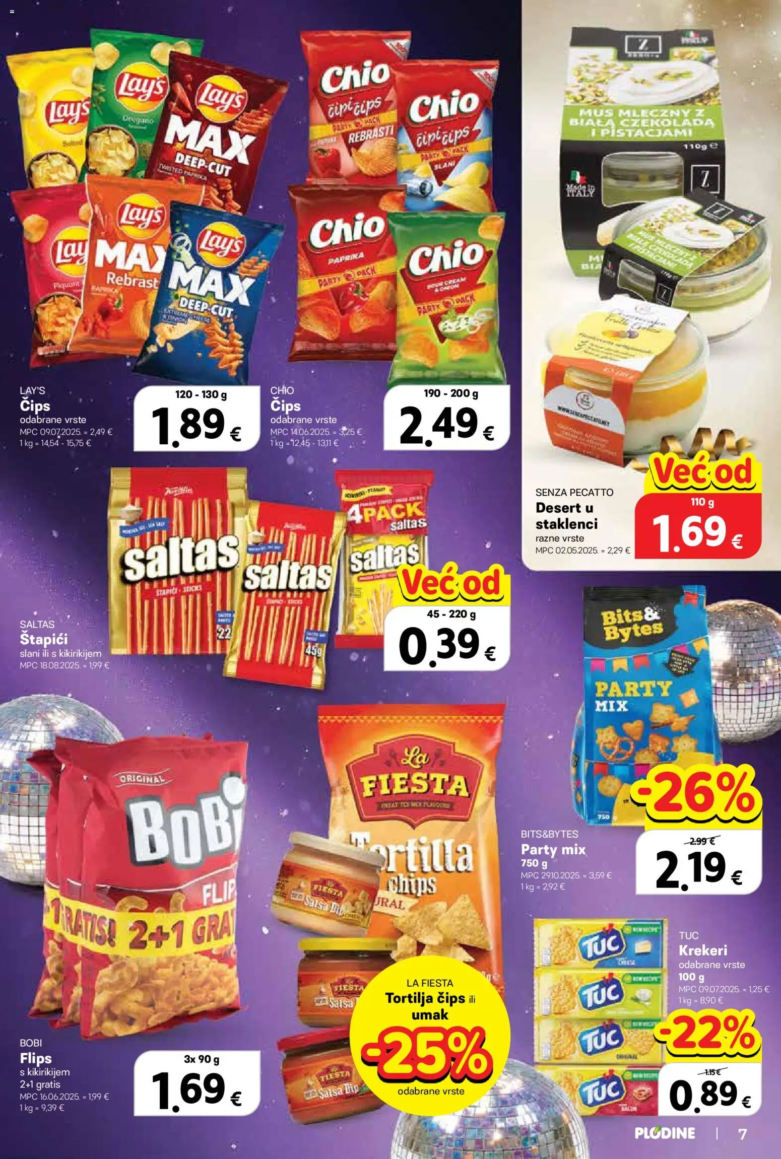 Plodine katalog | vrijedi od 27.12.2025 | Stranica: 7 | Proizvodi: Flips, Paprika, Čips, Štapići