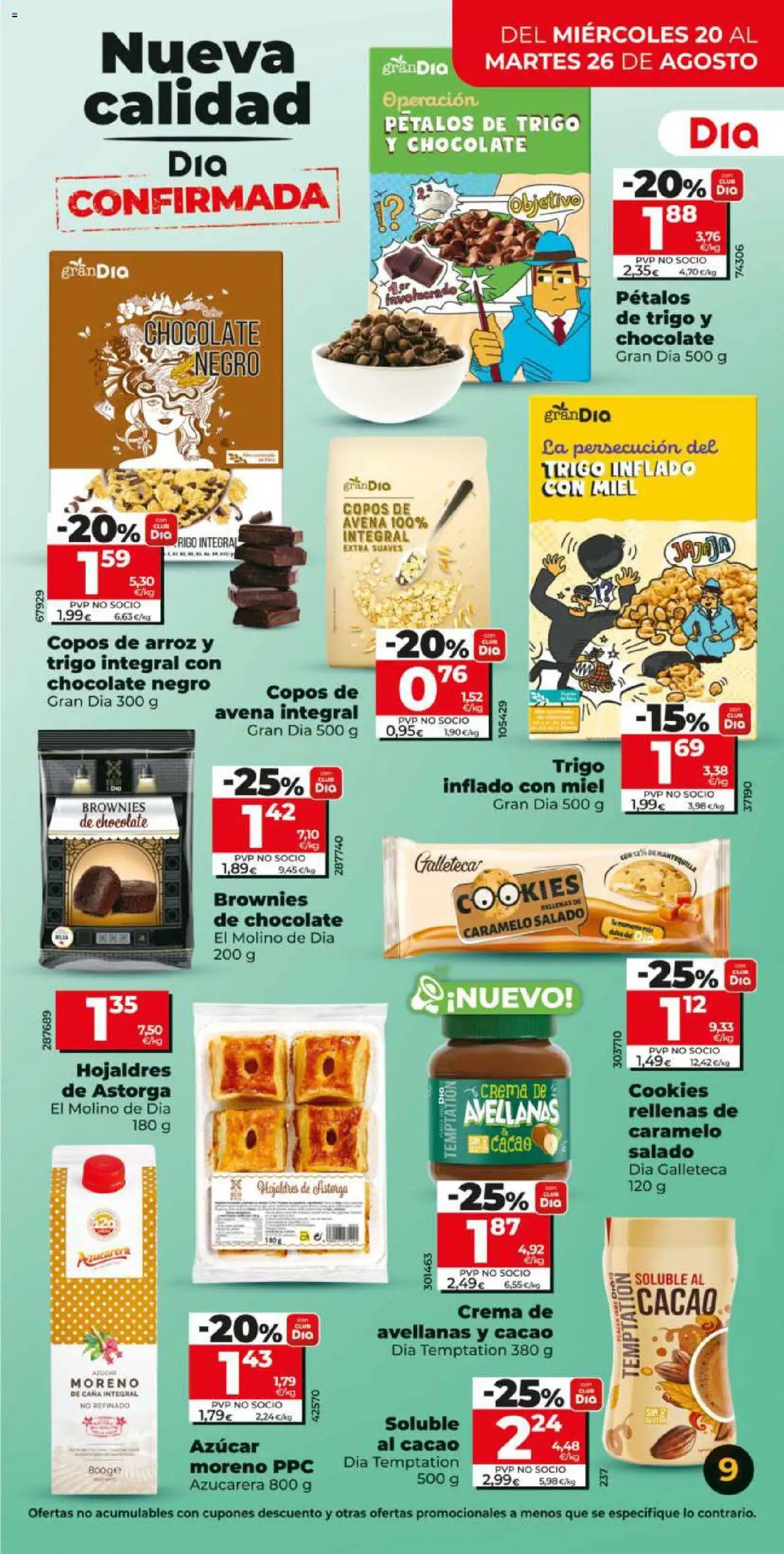 Dia - folleto Market │ válido desde el 20.08.2025 | Página: 9 | Productos: Ψηφιακή κάμερα, Arroz, Crema, Cacao soluble