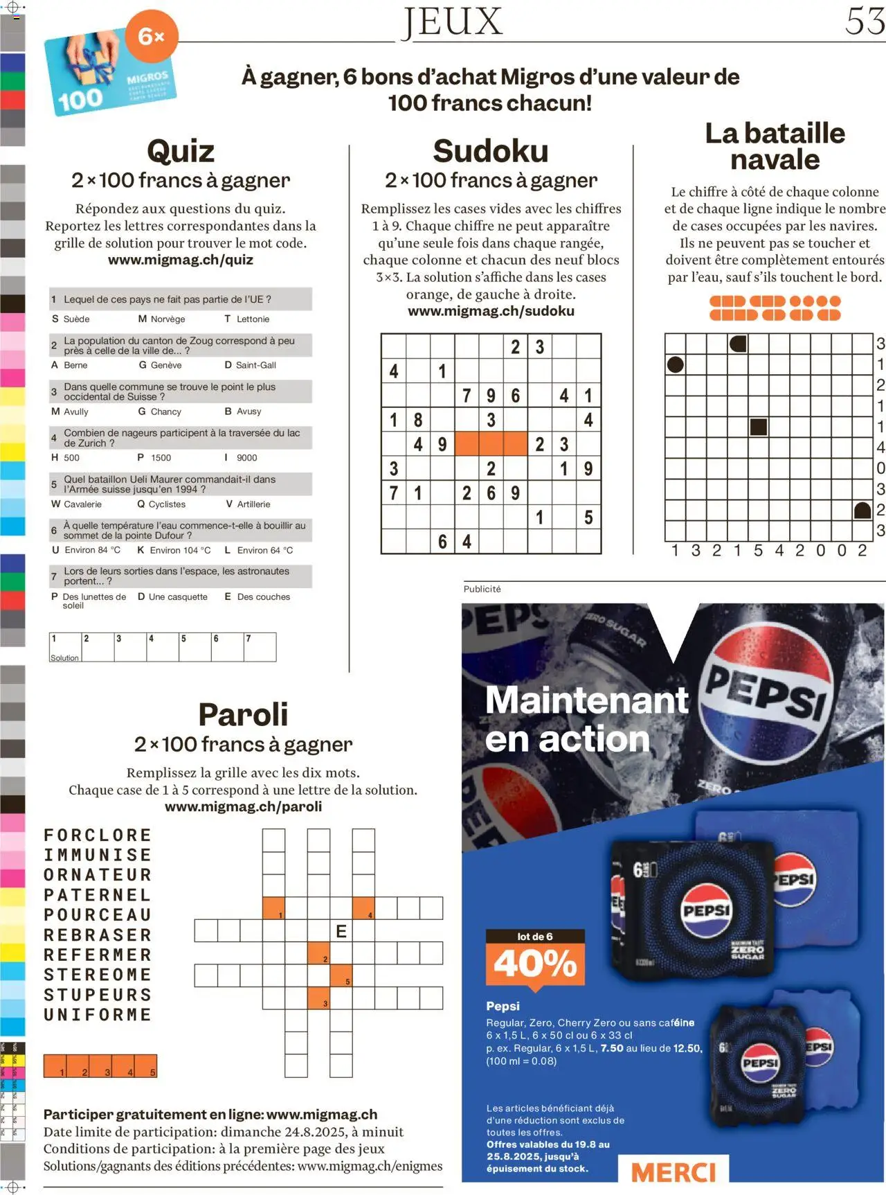 Migros - Magazin FR ab 18.08.2025 | Seite: 53 | Produkte: Ridge