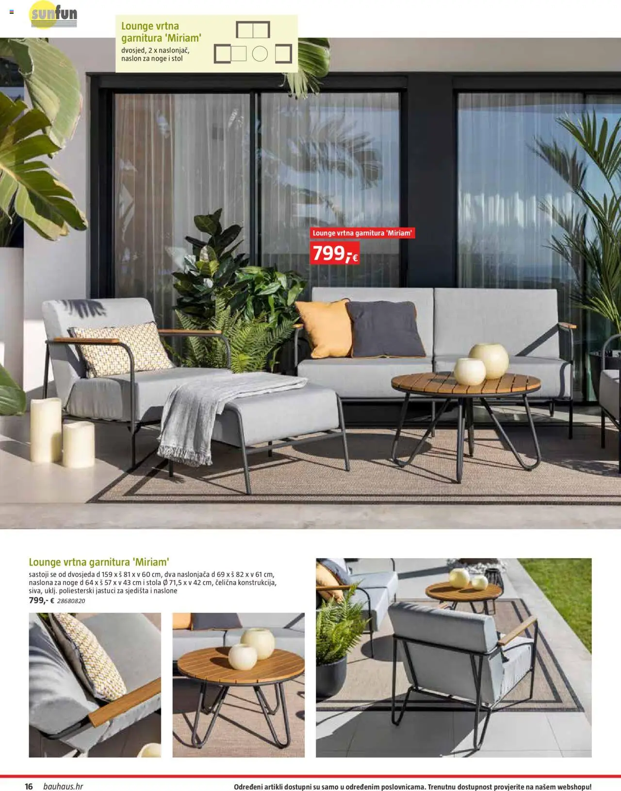 Bauhaus katalog | vrijedi od 06.10.2025 | Stranica: 16 | Proizvodi: Stol, Vrtna garnitura