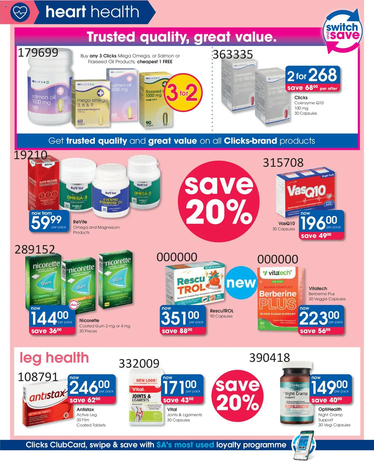 New Clicks catalogue – valid from 30.12.2025 | Page: 18 | Products: Oil, Switch, Sugar