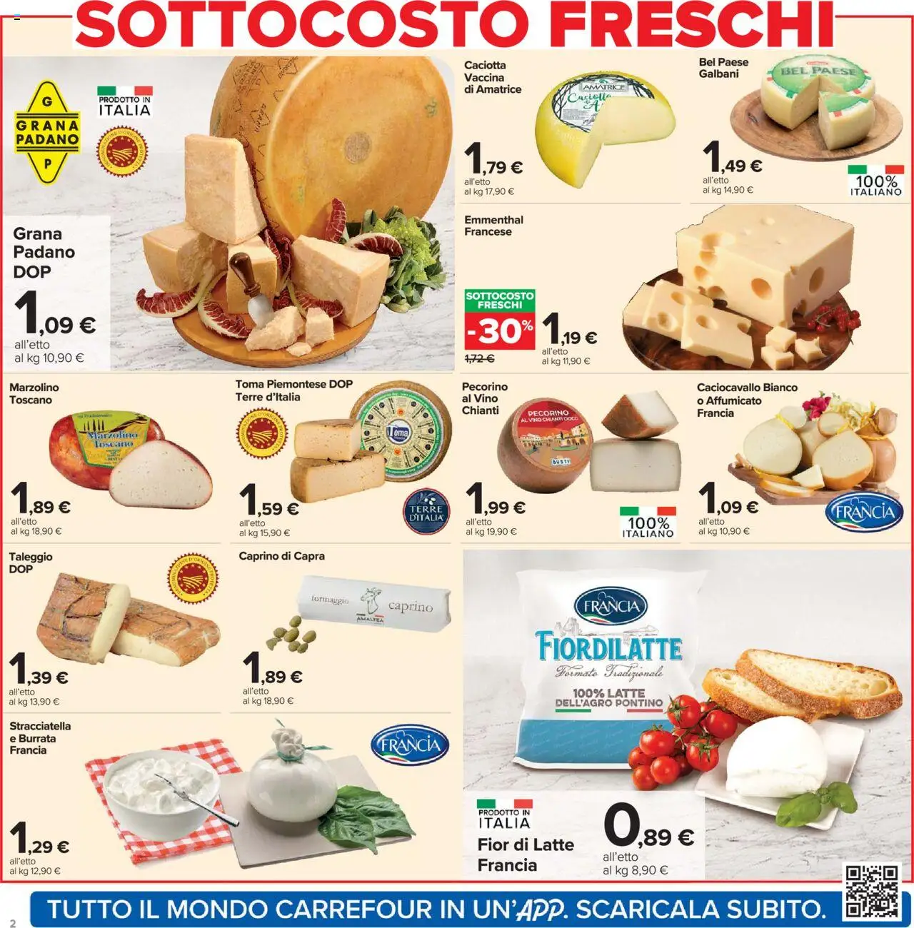 Volantino Carrefour del 20.10.2025 | Pagina: 2 | Prodotti: Vino, Pecorino, Burrata, Stracciatella