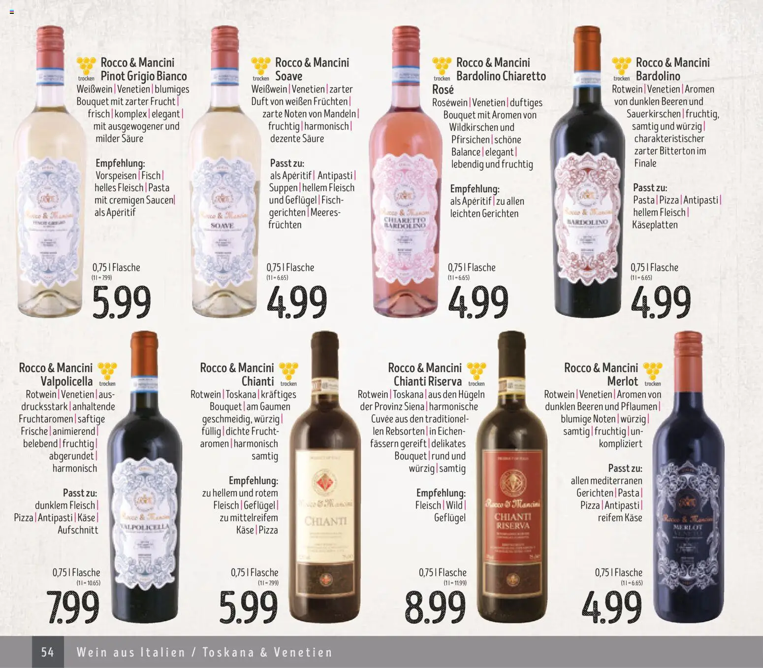 Edeka Struve Wein– und Spirituosen – gültig ab 14.11.2025 | Seite: 54 | Produkte: Pflaumen, Mandeln, Pasta, Wein