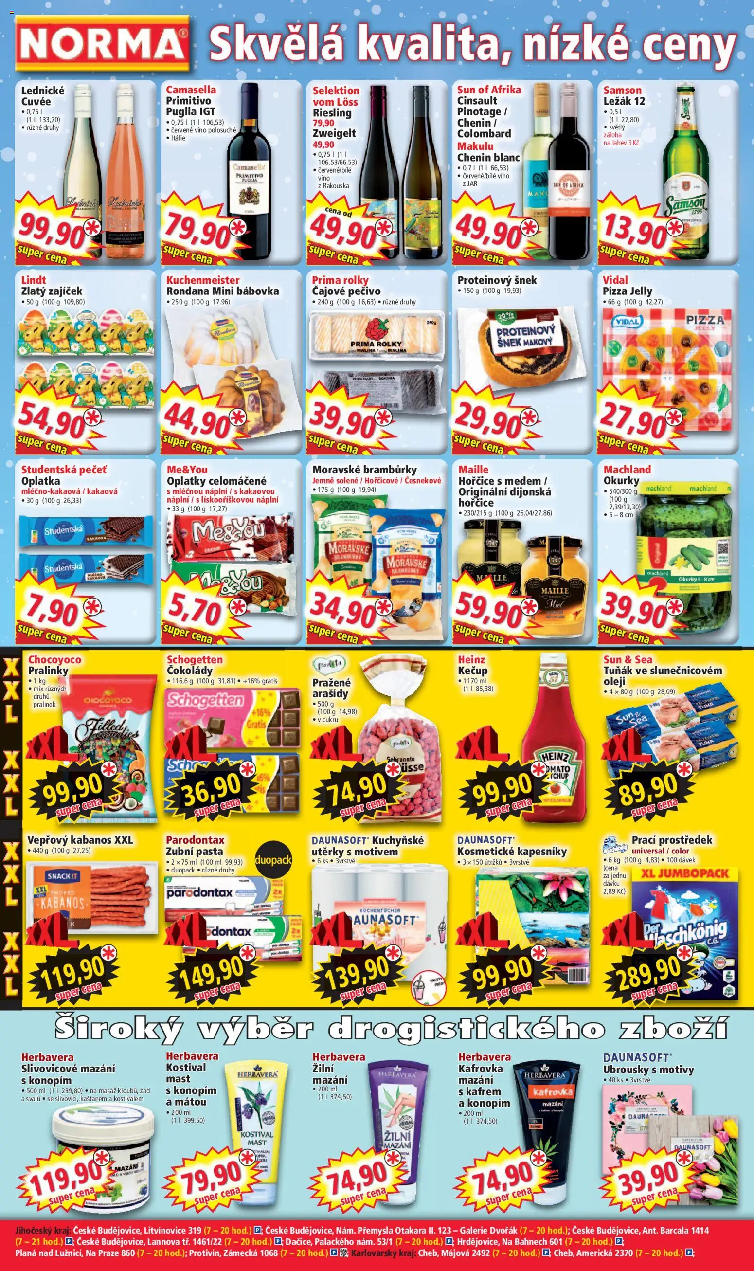 Norma leták od 09.03.2026 | Strana: 4 | Produkty: Parodontax, Utěrky, Okurky, Láhev